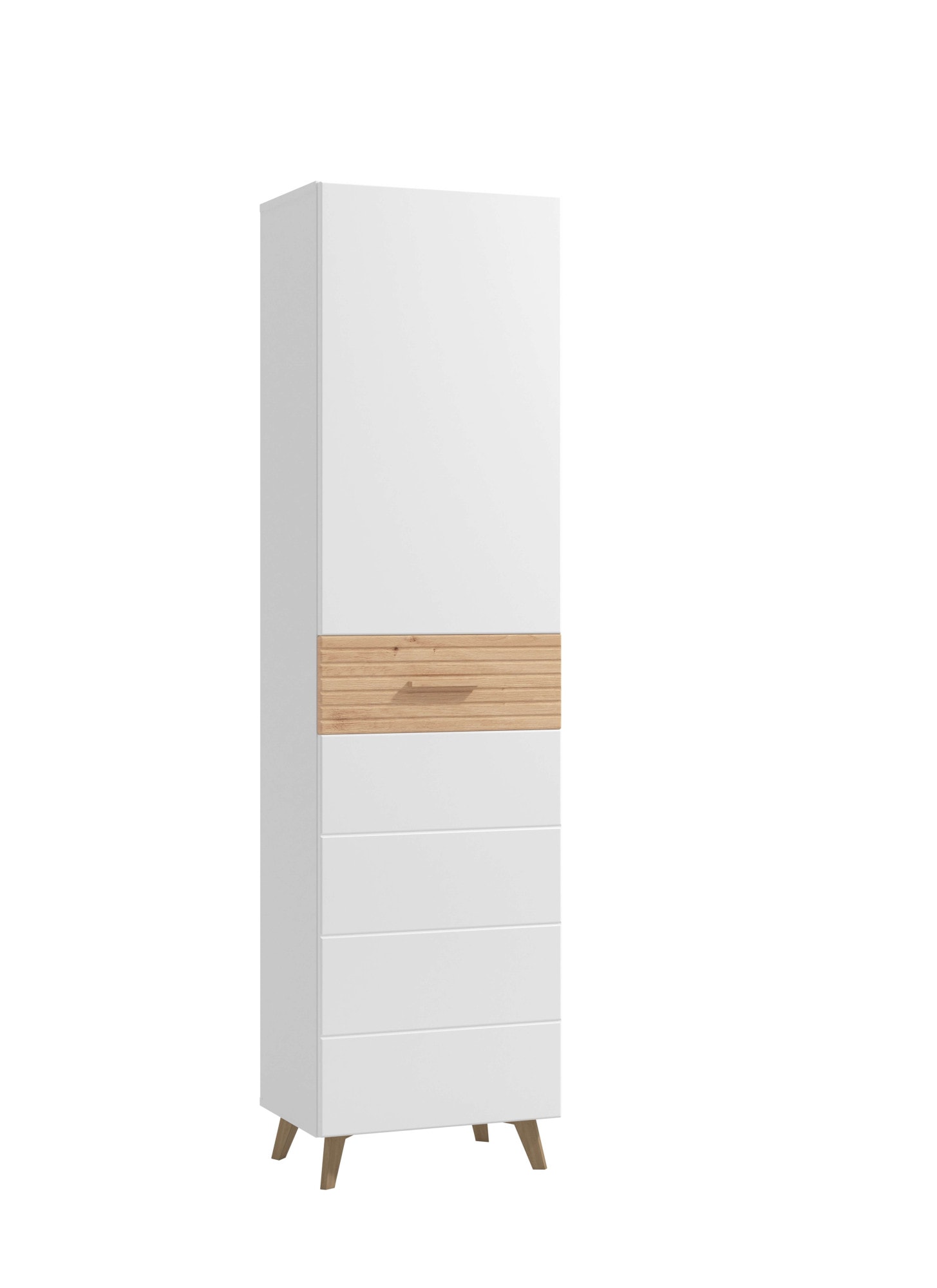 Image of Home affaire Garderobenschrank "Sein, Kleiderschrank, Stauraumschrank, Flurschrank, Höhe 193 cm" Hochglanzfronten, ausziehbare Kleiderstange, Breite 51,5 cm