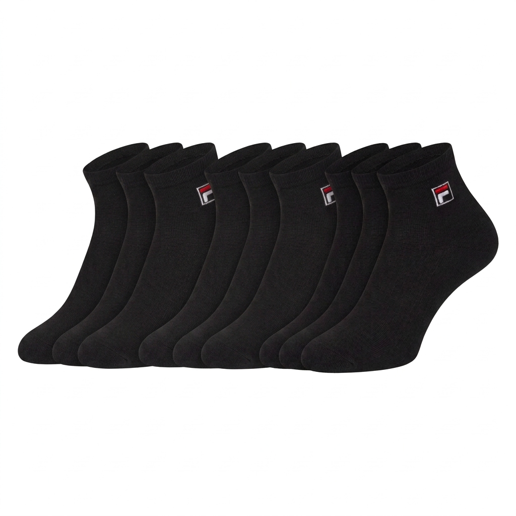 Fila Kurzsocken »UNISEX QUARTER PLAIN SOCKS« 9 Paar,  mit Logo-Schriftzug