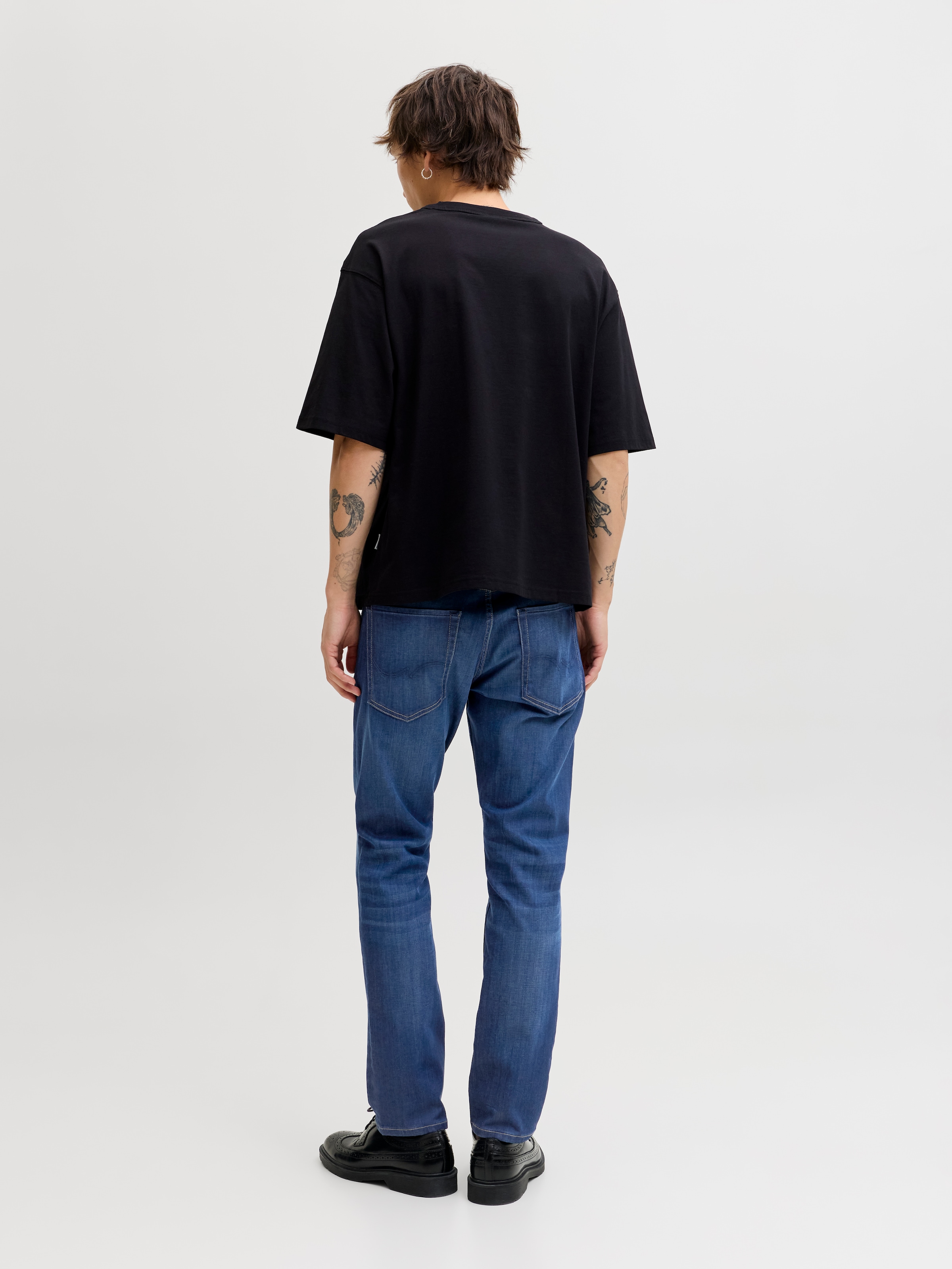 Jack & Jones Jeans coupe régulière »JJICLARK mit Used-Look und Stretch für den Alltag« avec effets d'usure