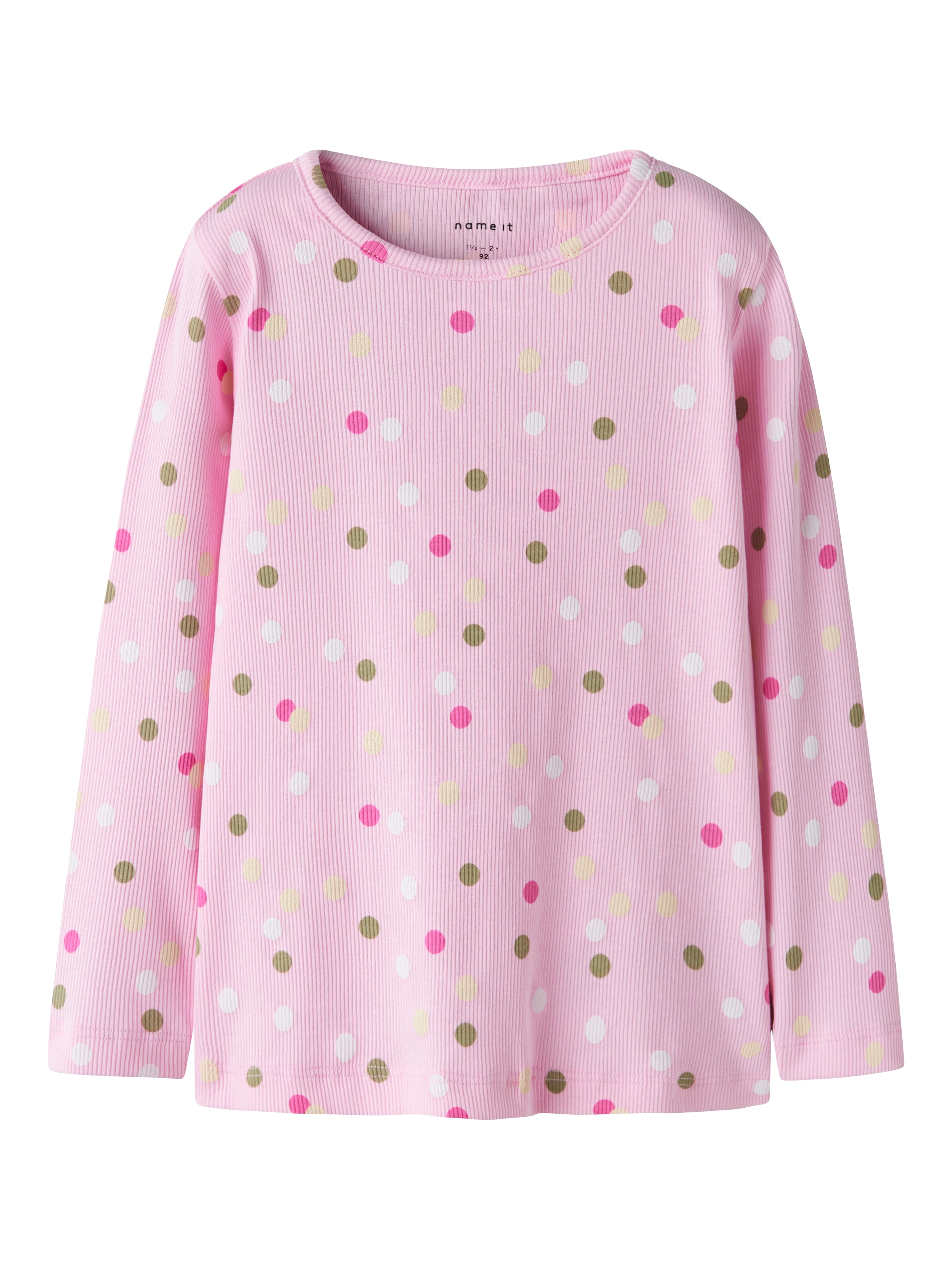 Image of Name It Langarmshirt "NMFDOTTIA LS SLIM TOP"