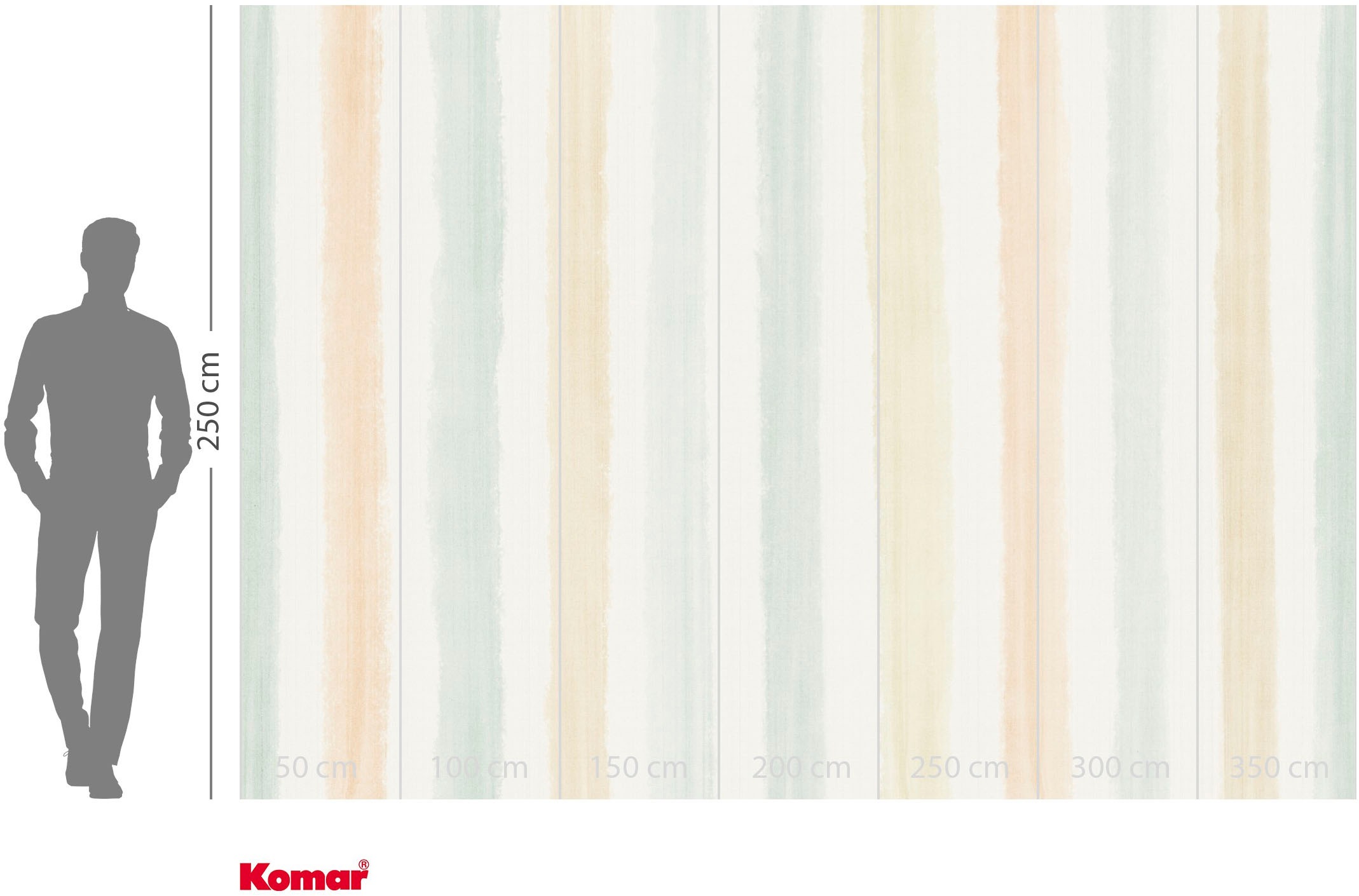 Komar Fototapete »Vlies Fototapete - Lignes Vivantes - Grösse 350 x 250 cm« Motiv | bedruckt glatt