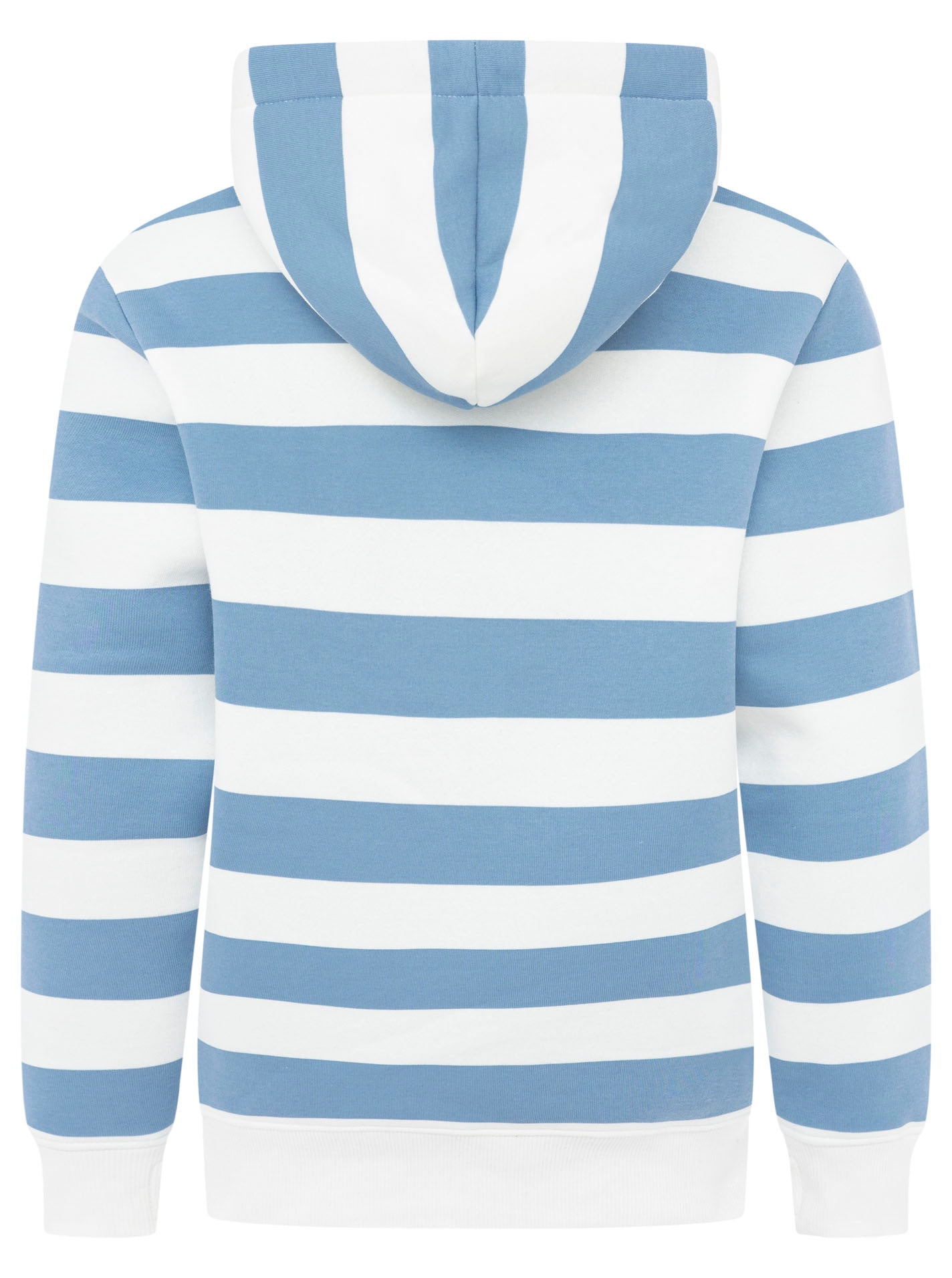 Zwillingsherz Hoodie »"Immer am Strand"«, breite Streifen, gestickter Anker ,Schriftzug, Kapuze, Kängurutasche
