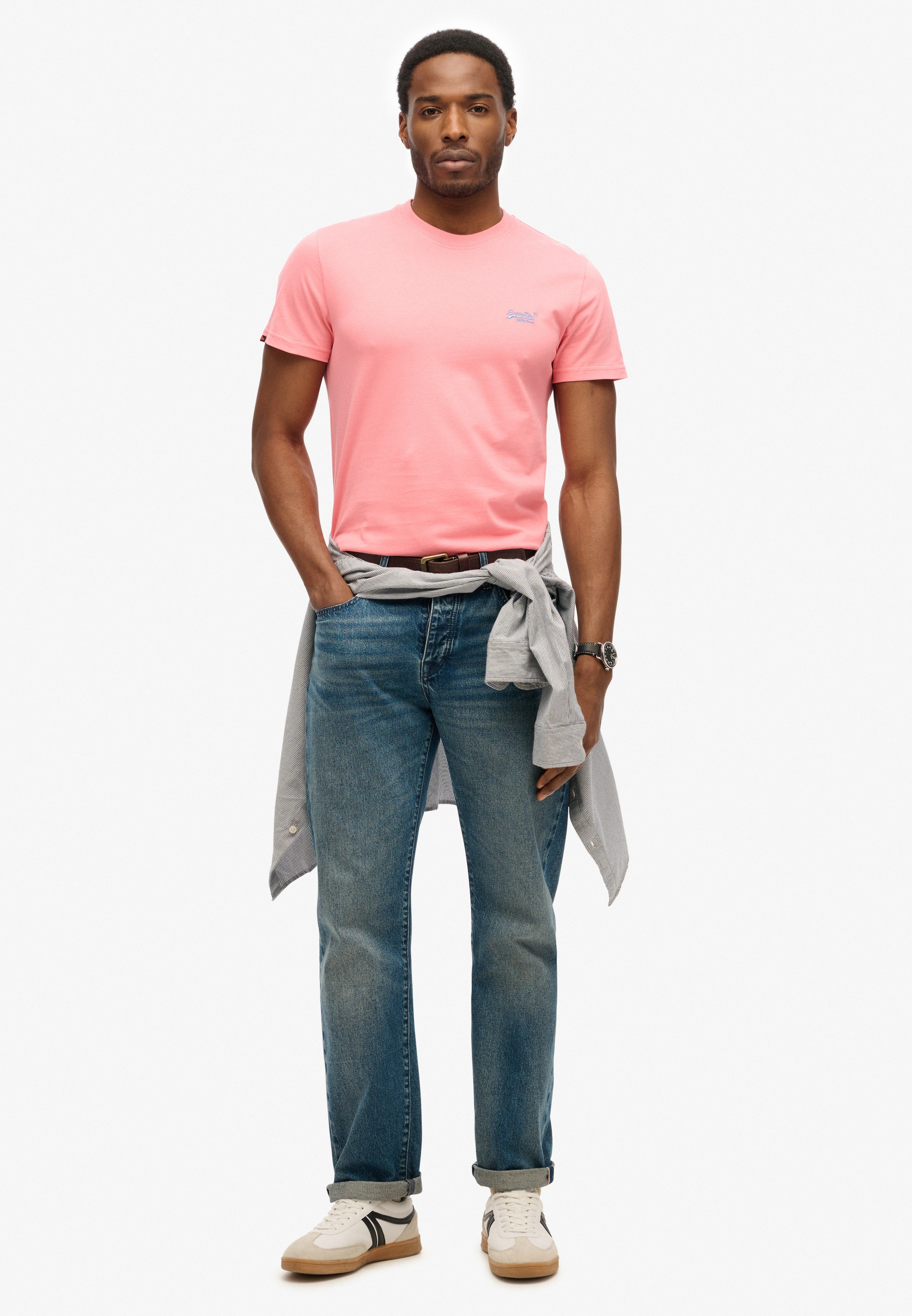 Superdry Shirt à col rond »ESSENTIAL LOGO EMB TEE«