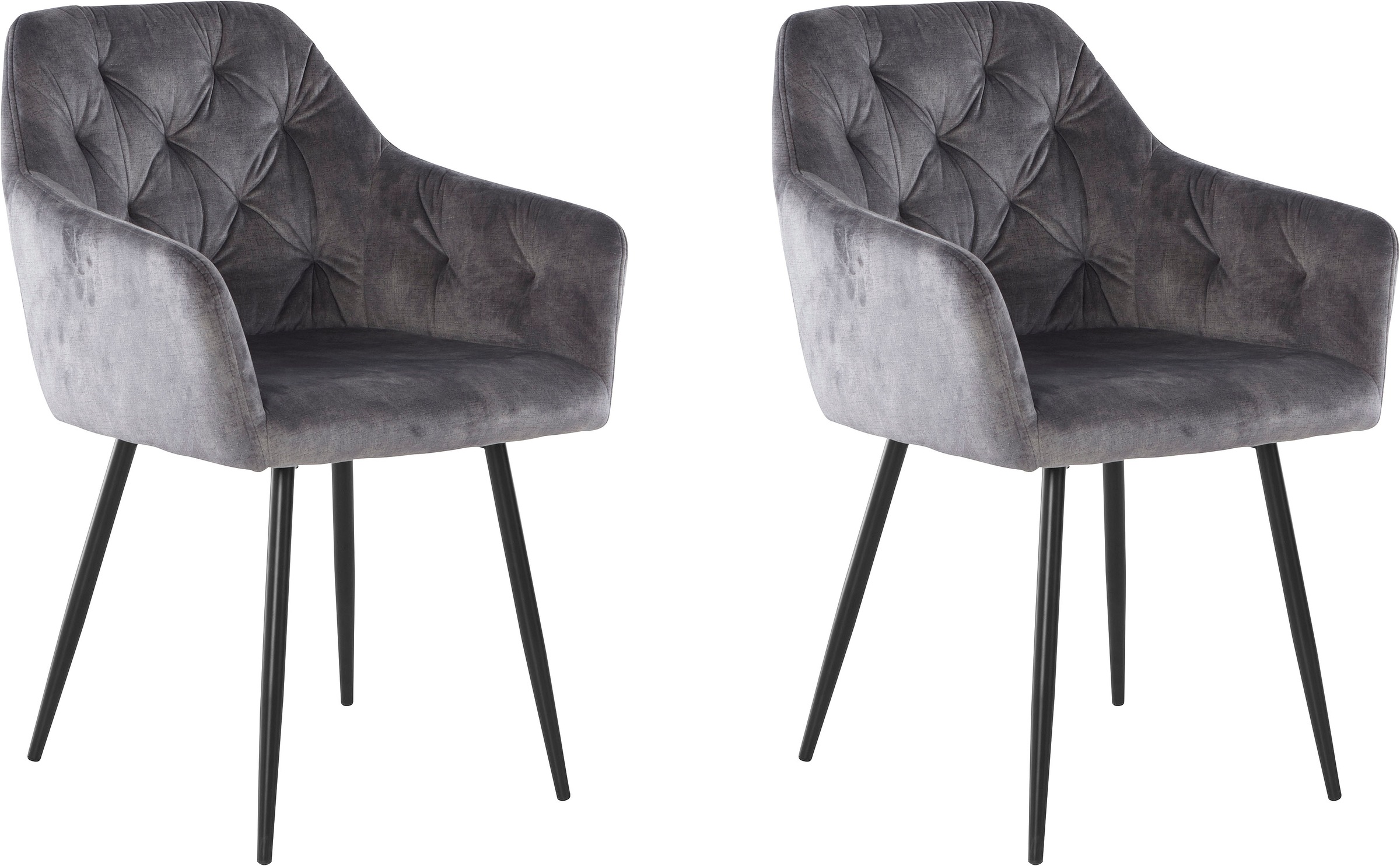 Image of HELA Armlehnstuhl »Kira«, (Set), 2 St., Samtvelours bei Ackermann Versand Schweiz