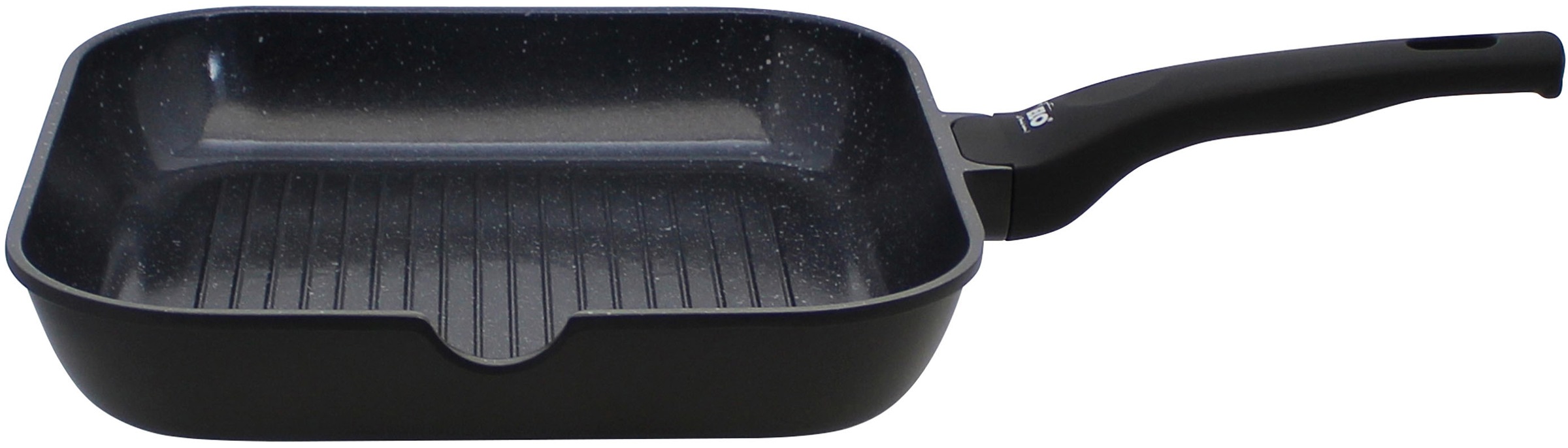 Image of Elo Grillpfanne "Siloncast Grillpfanne 28 cm, mit grosser Grillfläche" Aluminiumguss 1 Stk. tlg. antihaftbeschichtet, hitzeisolierender Stiel, für alle Herdarten