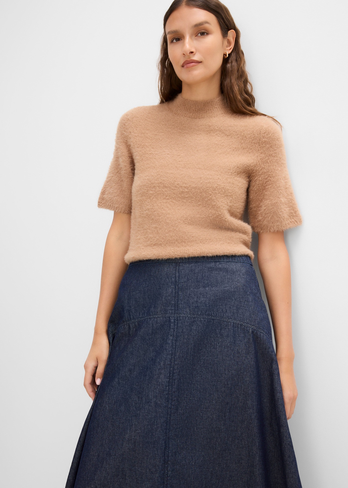 bonprix Jeansrock aus Baumwolle, mit eleganter Passform