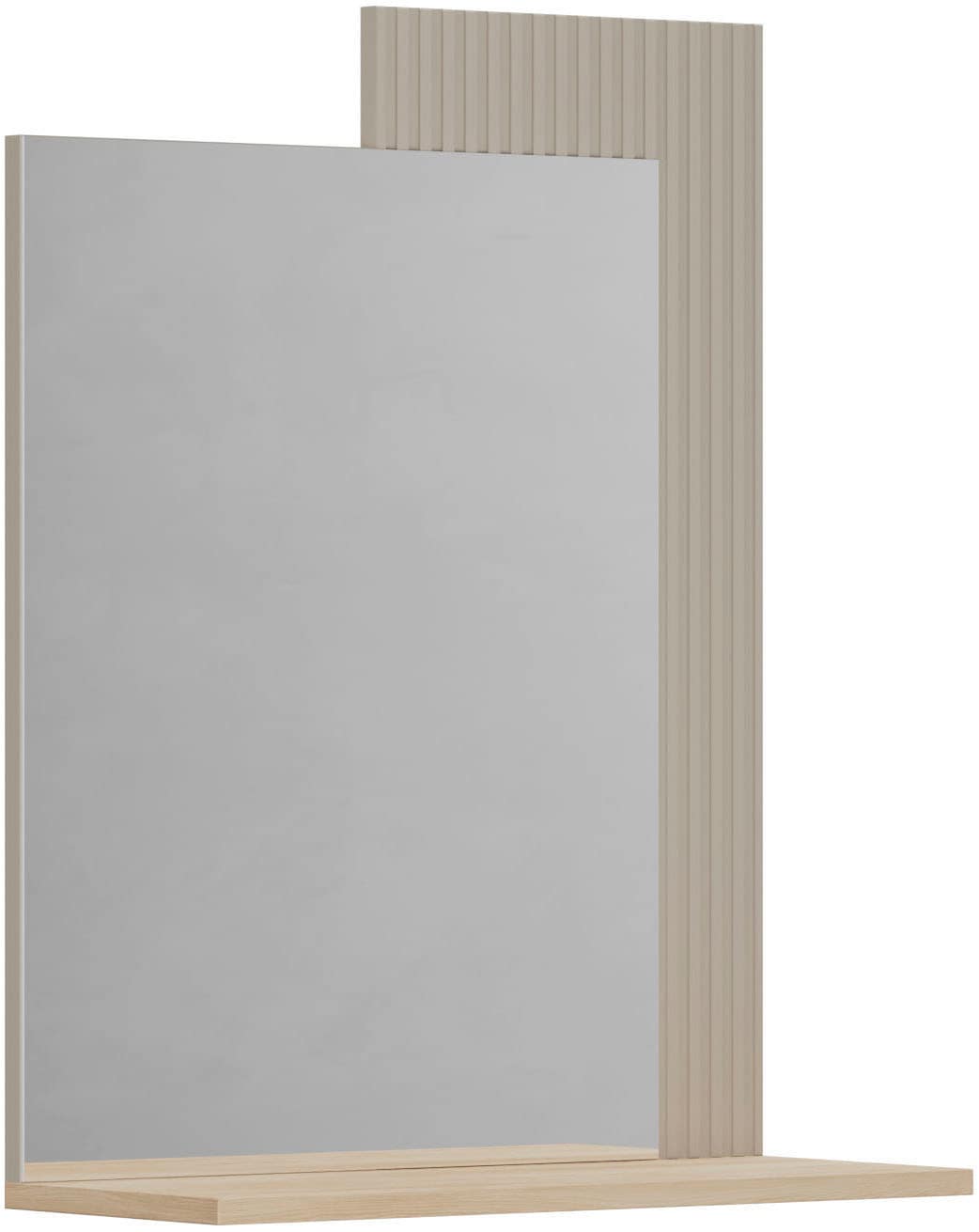 Home affaire Miroir de vestiaire »Luminara« Flurspiegel mit Ablage und eleganter Rillenoptik - (B/T/H) 65/26/84 cm