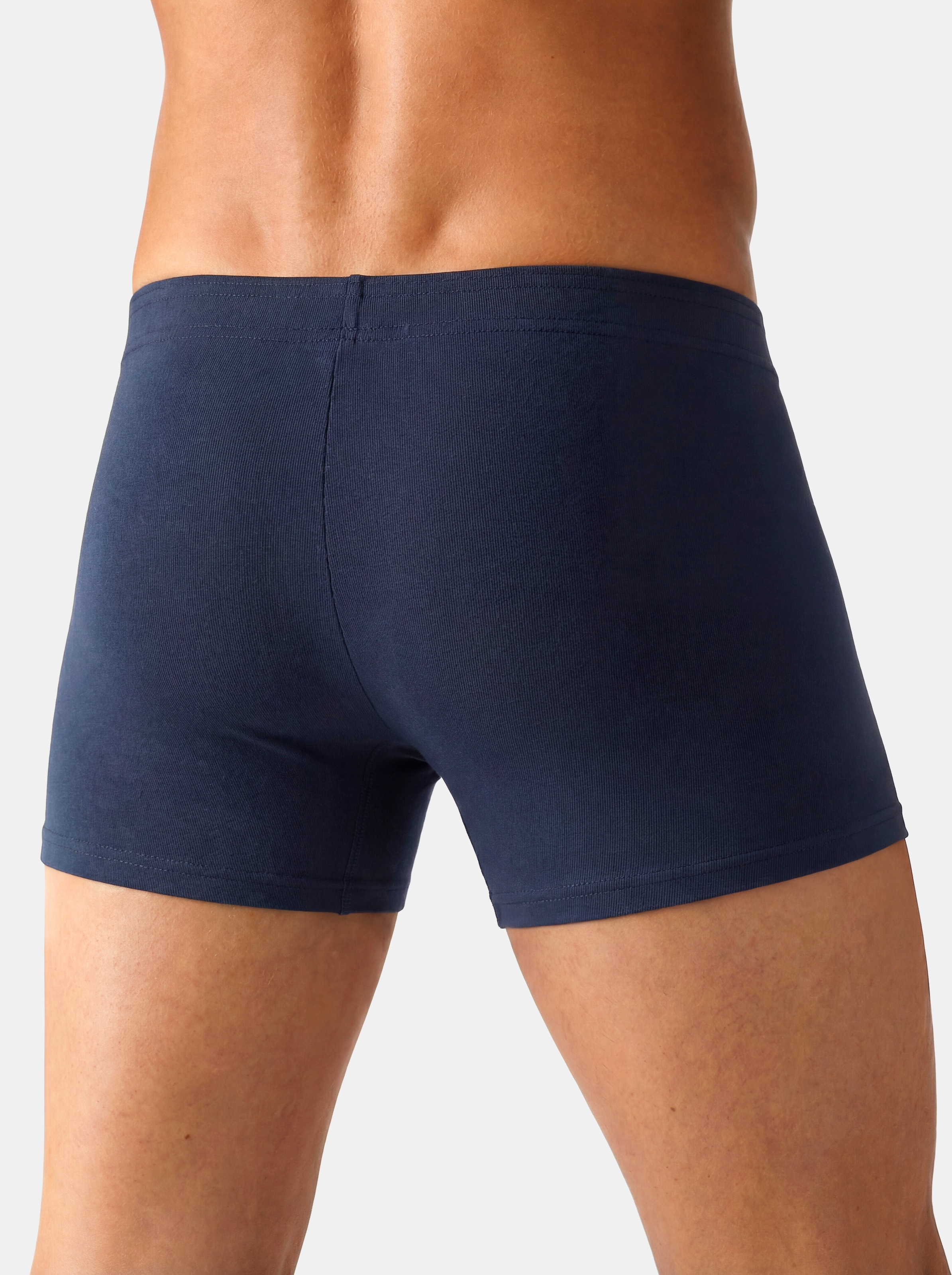 John Devin Boxer »Boxershorts für Herren« Paquet, 5 cuis uni, avec logo sur la ceinture, matière jersey