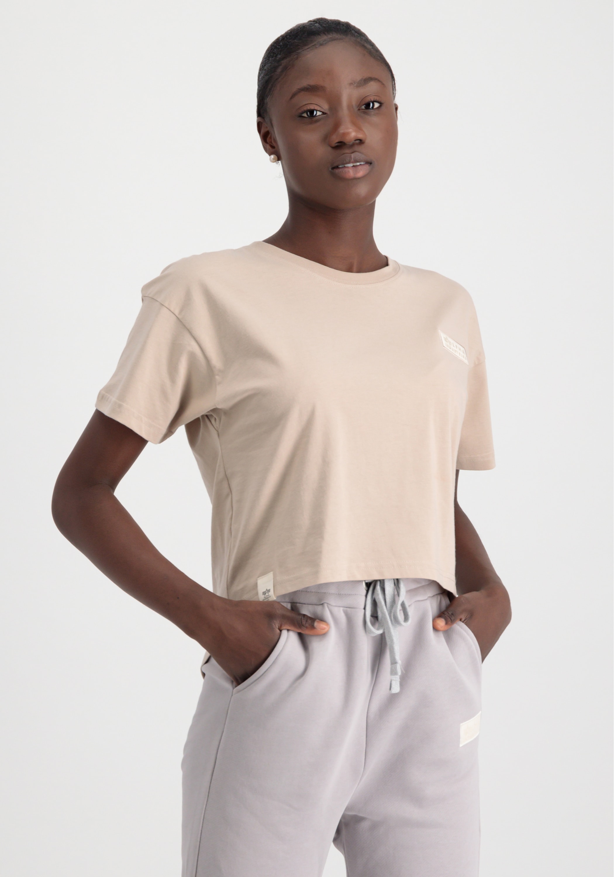 Image of Alpha Industries Muscleshirt "Organics Cropped OS T Wmn"