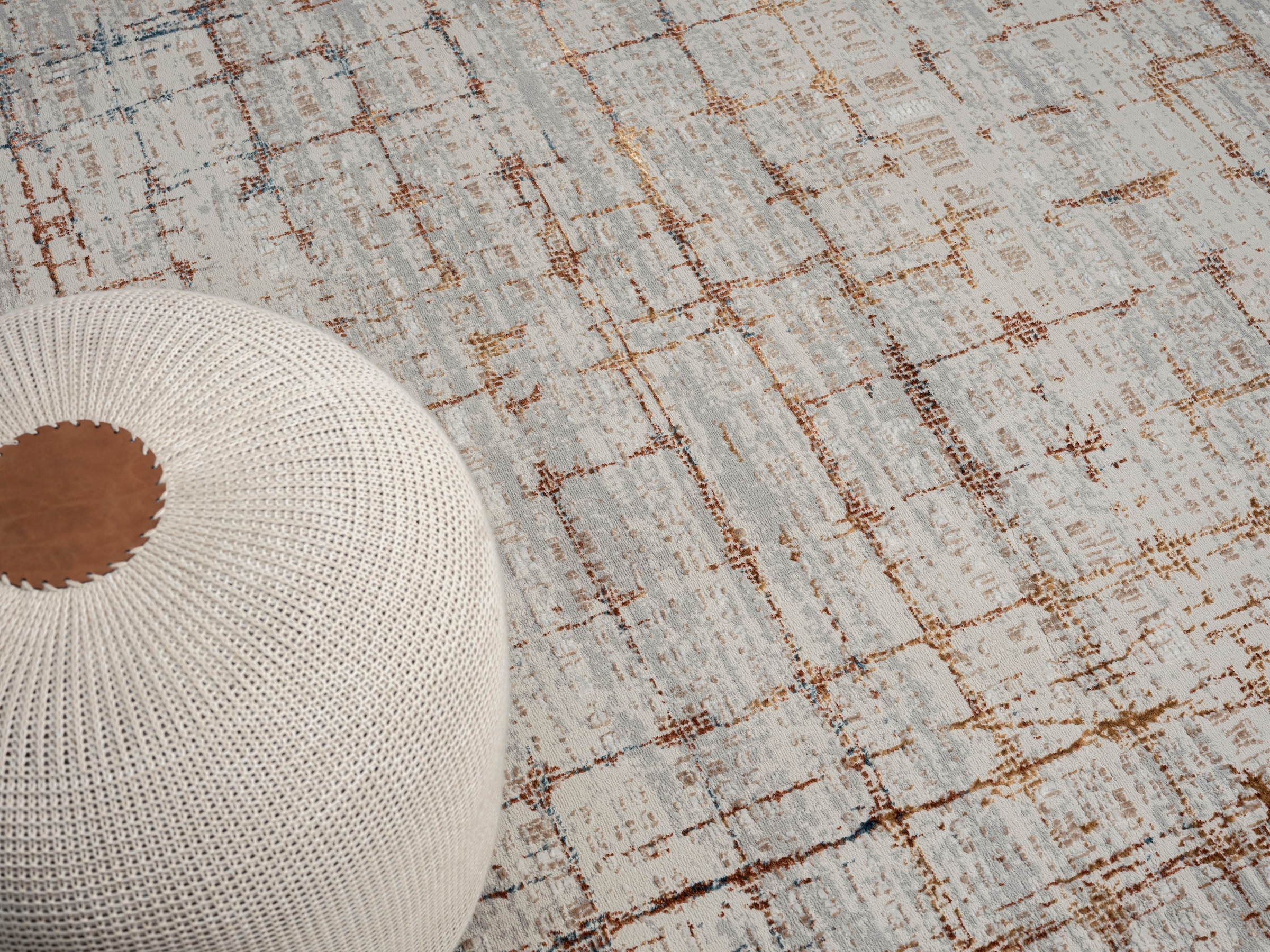 Myflair Möbel & Accessoires Teppich »Esme 3« rechteckig 8 mm Höhe Kurzflor, Vintage Look, besonders weich durch Microfaser