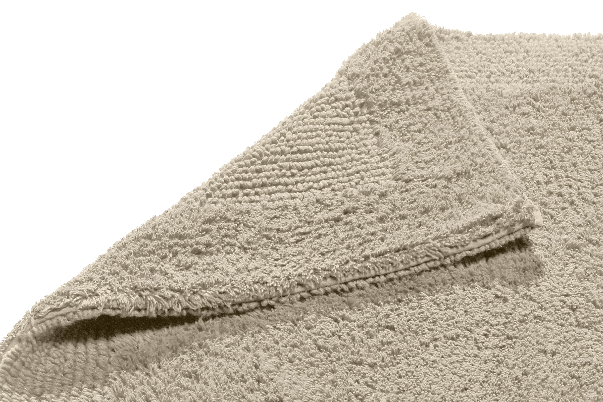 my home Badematte »Kapra, Badvorleger, Badezimmer Teppich«, beidseitig nutzbar-fussbodenheizungsgeeignet-strapazierfähig, mit Bordüre, Badteppich, Badematte, Baumwolle