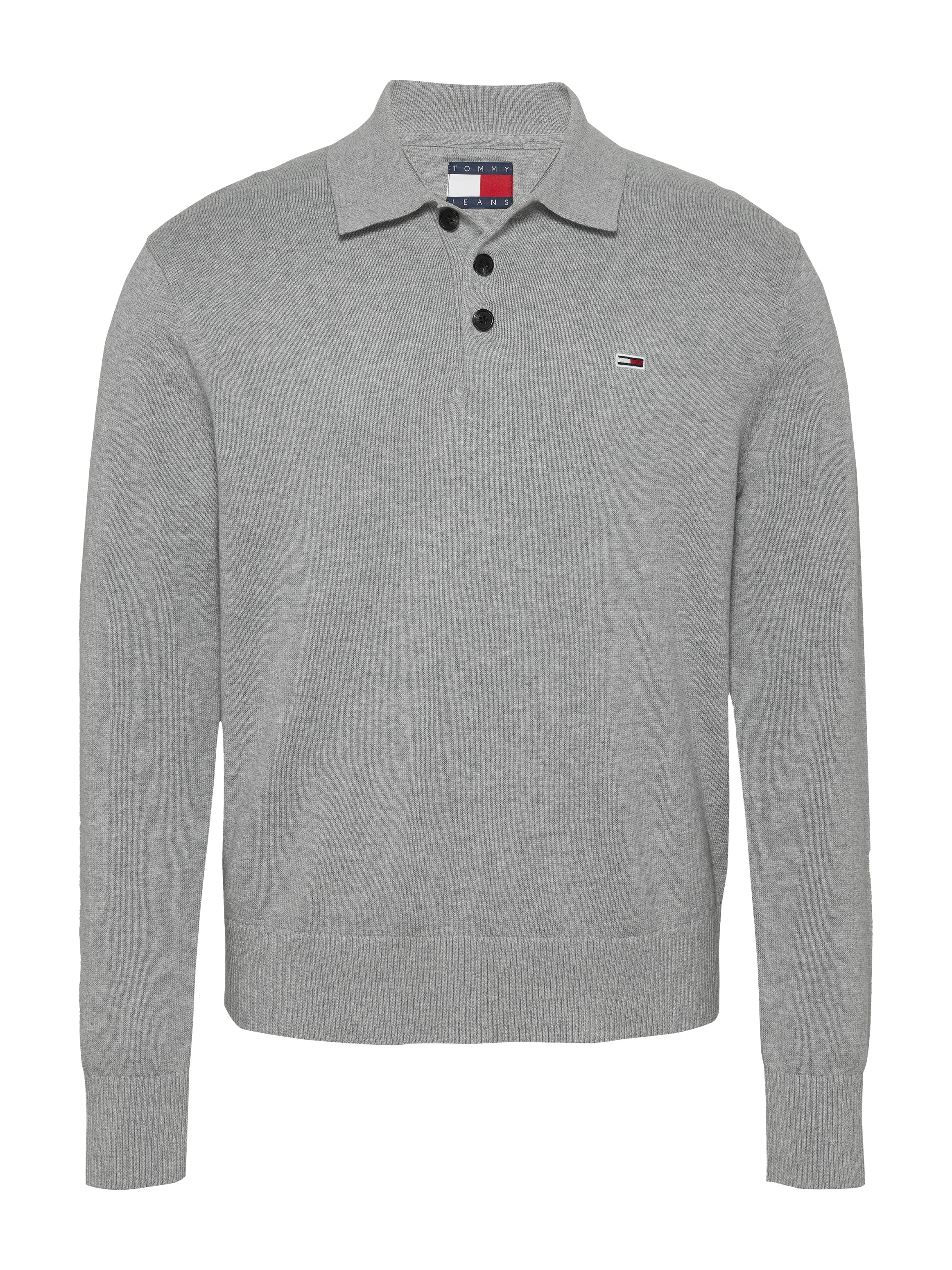 Tommy Jeans Polokragenpullover »TJM SLIM ESSENTIAL POLO SWEATER«, mit Logostickerei