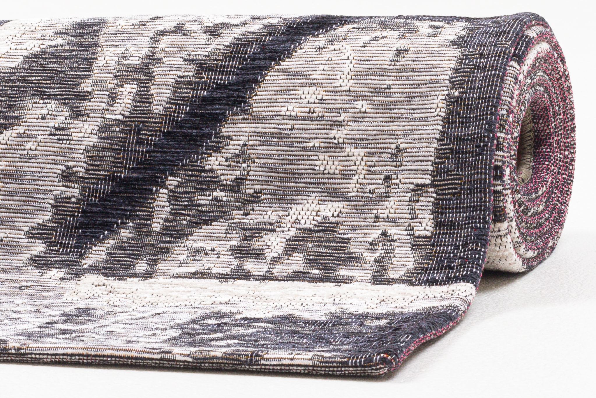 Sansibar Teppich »Keitum 010« rechteckig 3 mm Höhe Flachgewebe, modernes Holz Design, Motiv, gekreuzte Säbel