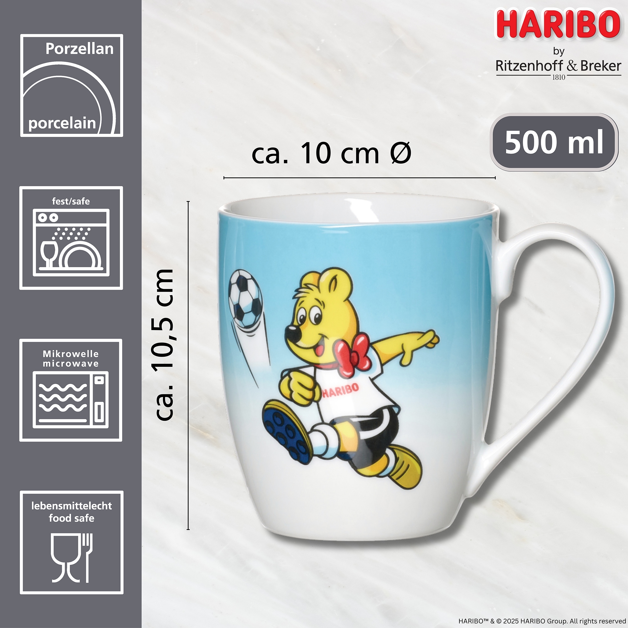 Ritzenhoff & Breker Gobelet »HARIBO Sport, Soccer, 500 ml« spülmaschinenfest