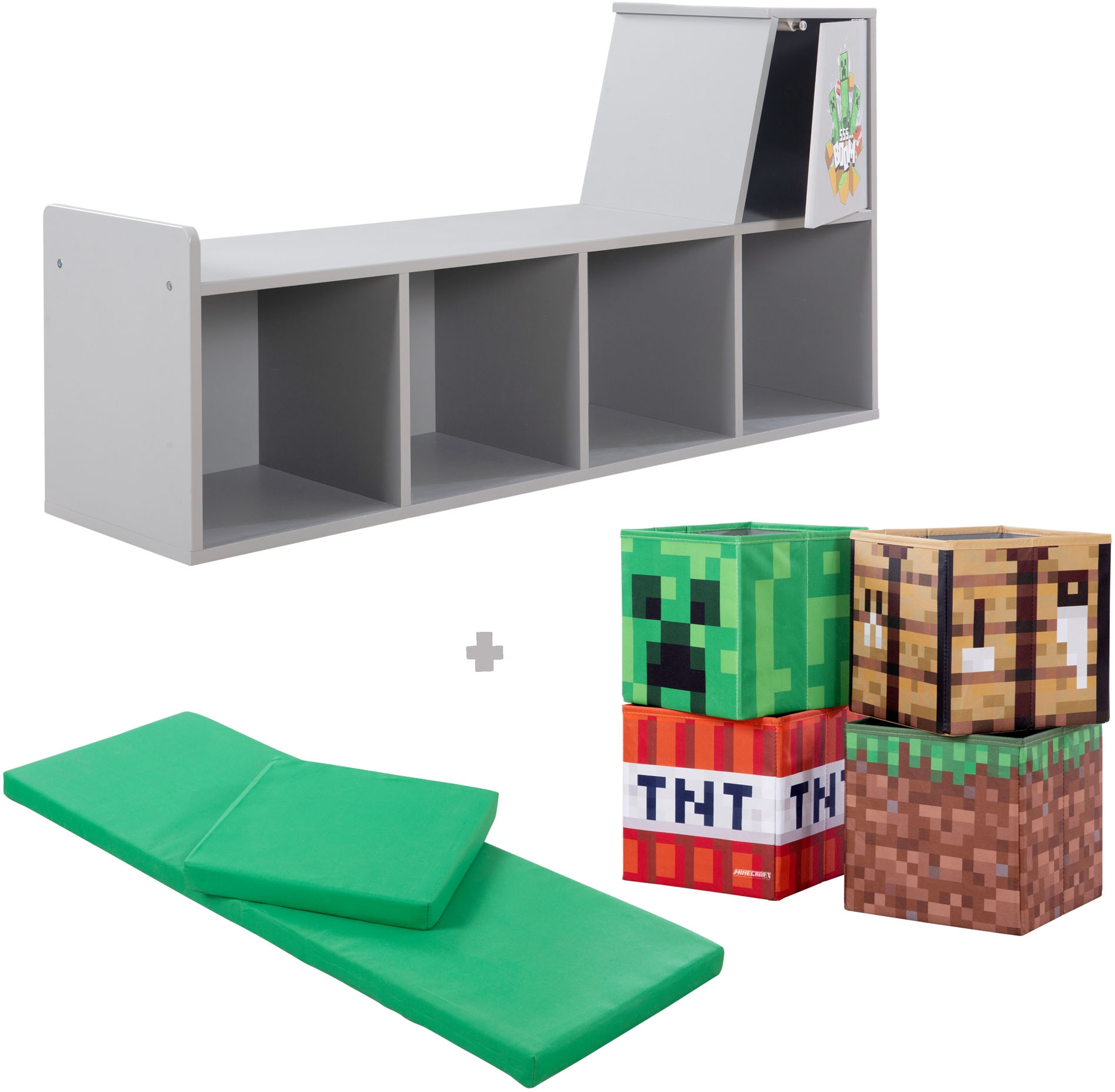 Image of Phoenix Sitzbank "Minecraft Lesebank" 6 Stk. tlg.