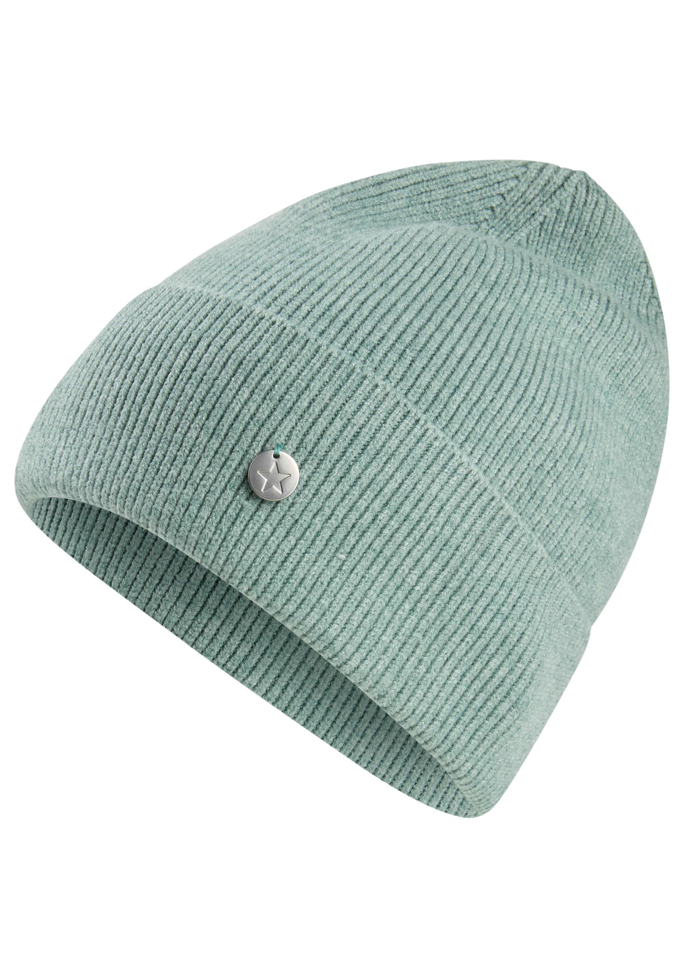 Laura Scott Strickmütze in Rippenstrick mit modischem Umschlag - NEW