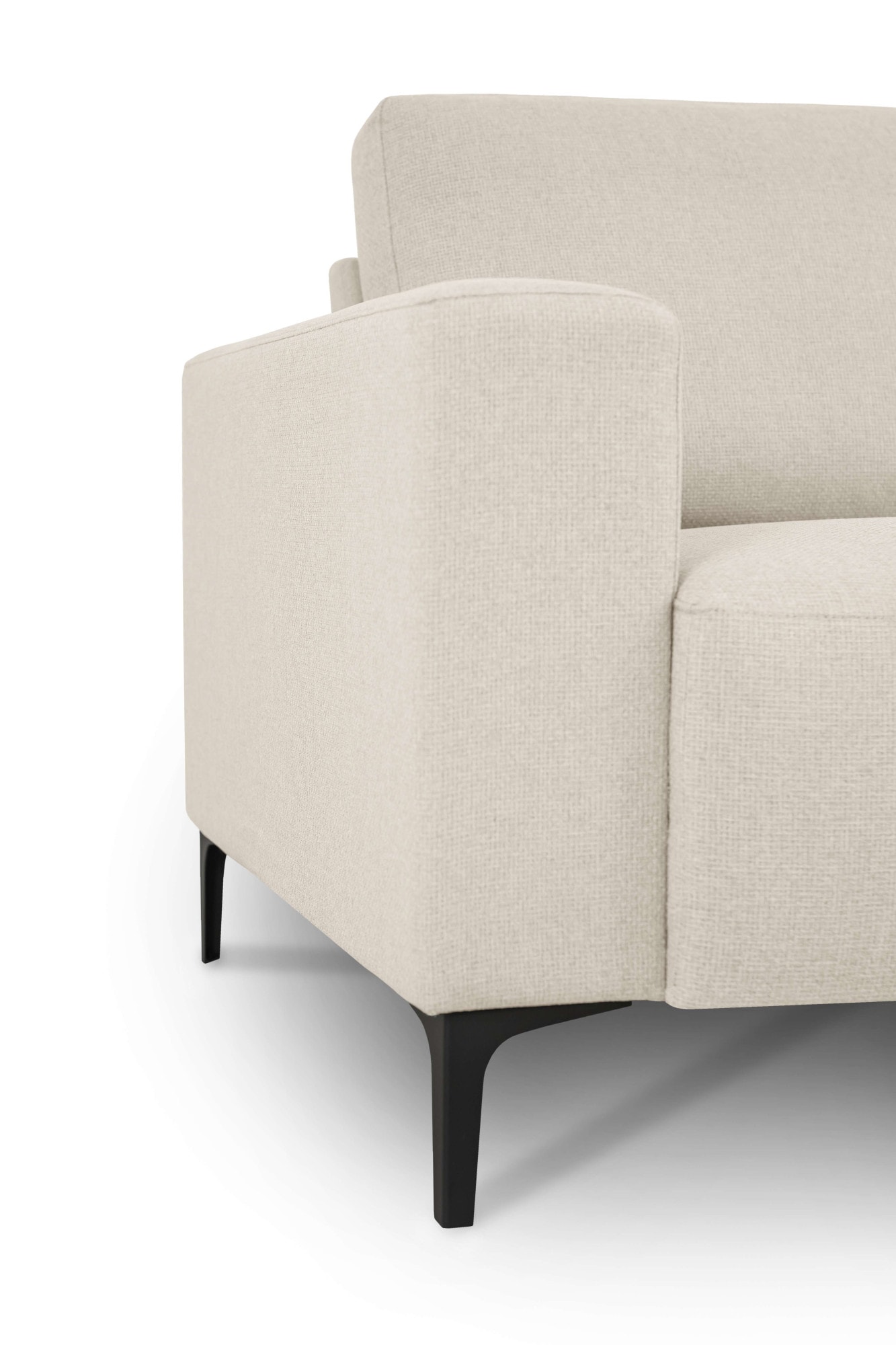 Home affaire Ecksofa »Tournon, L-Form, Breite 262 cm, Webstoff, Chenille«, Designsofa im nordischen Stil, Wellenunterfederung, Metallfüsse