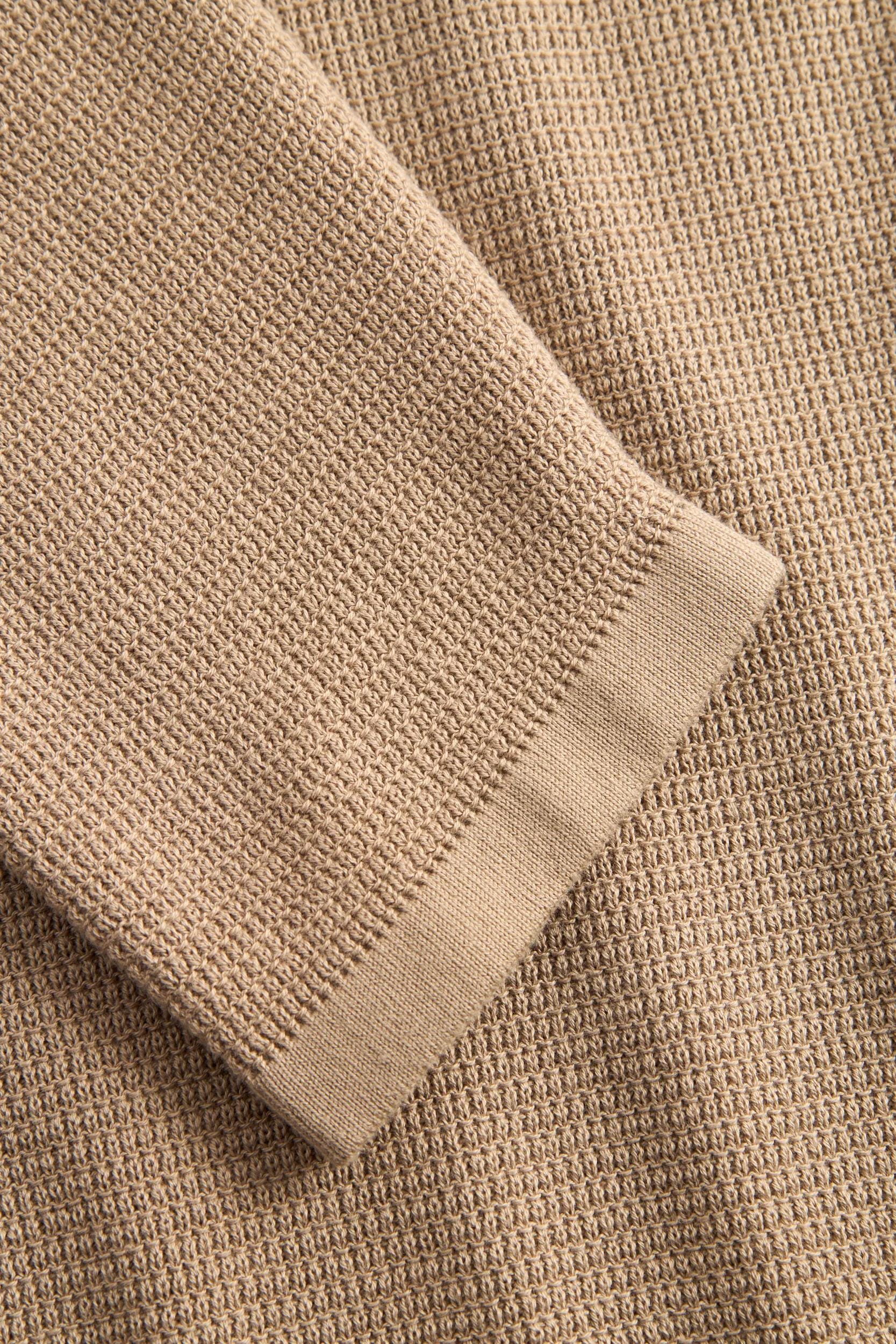 Joop Jeans Pull à col rond »Svenor« mit feinem Strukturmuster