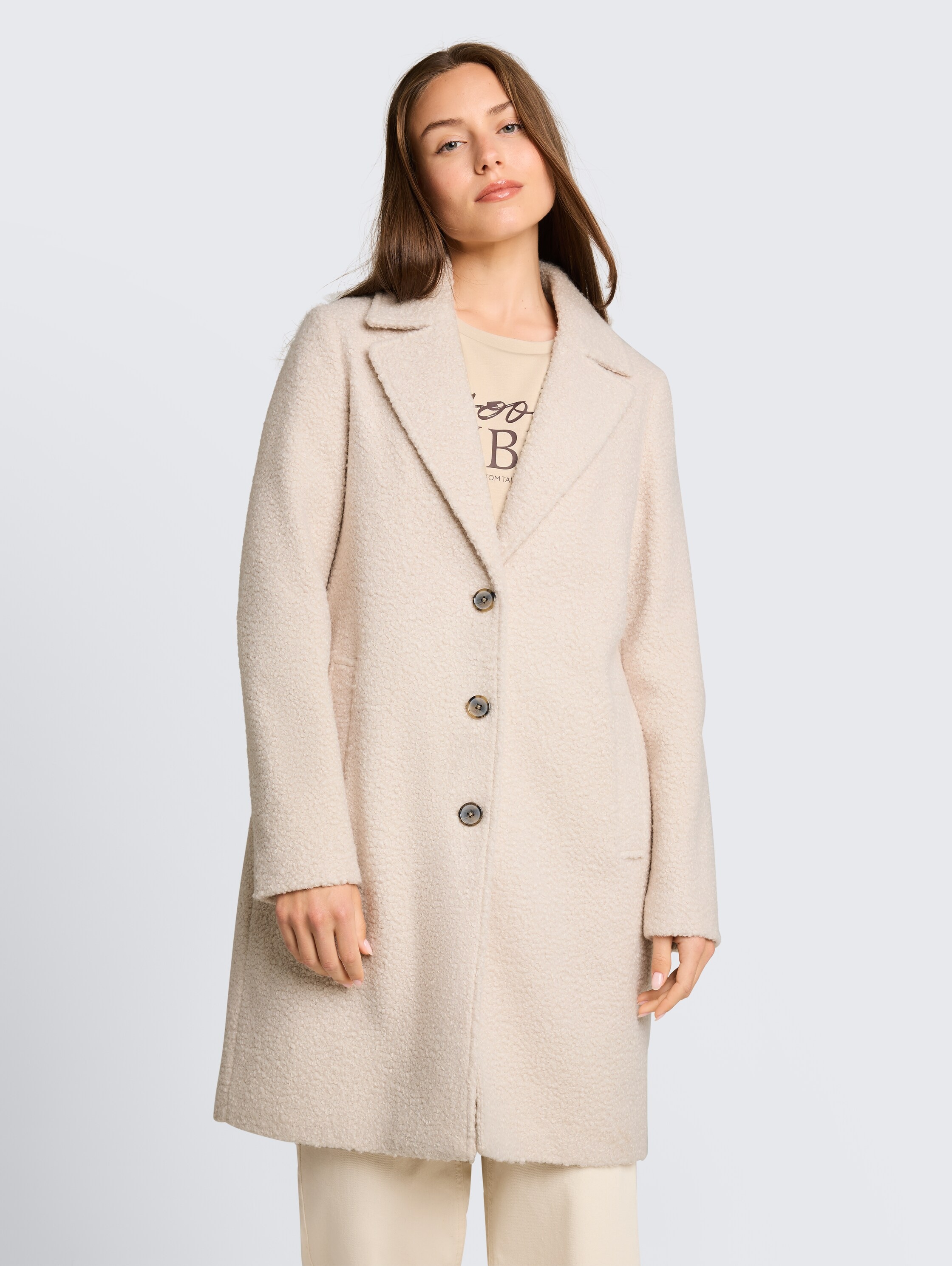 Image of TOM TAILOR Kurzmantel mit Reverskragen und Knopfleiste