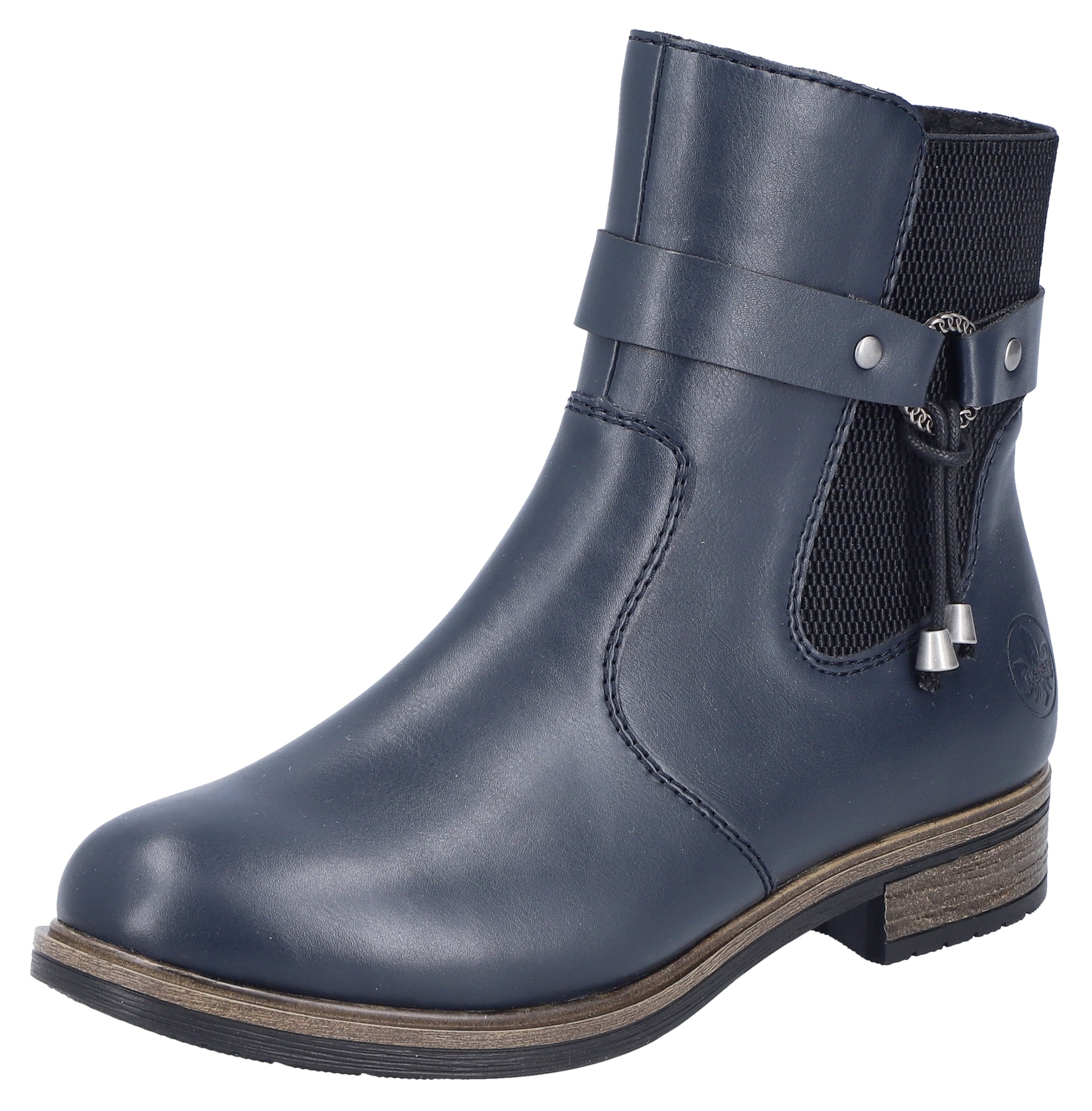 Image of Rieker Winterstiefelette Chelseaboots, Winterboots, Blockabsatz, mit Innenreissverschluss