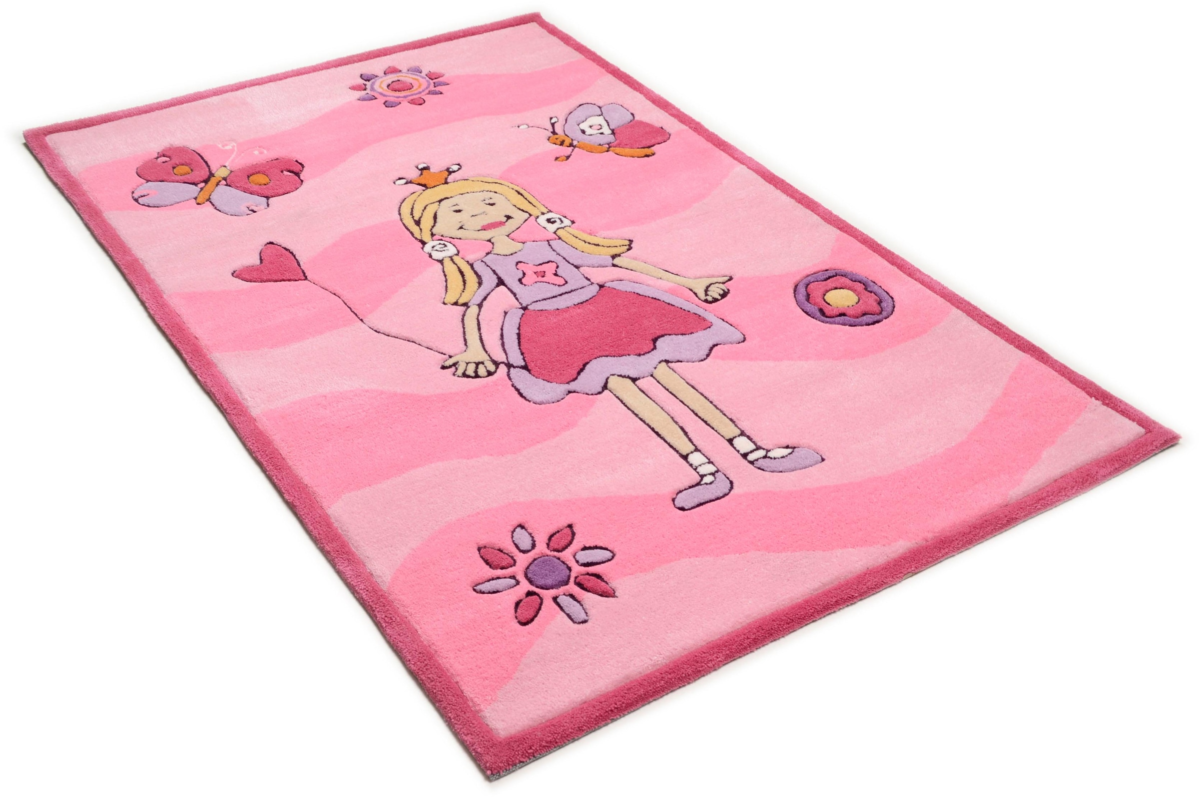 Kinderteppich »Maui 3035«, rechteckig, Kurzflor, Motiv Prinzessin, Kinderzimmer