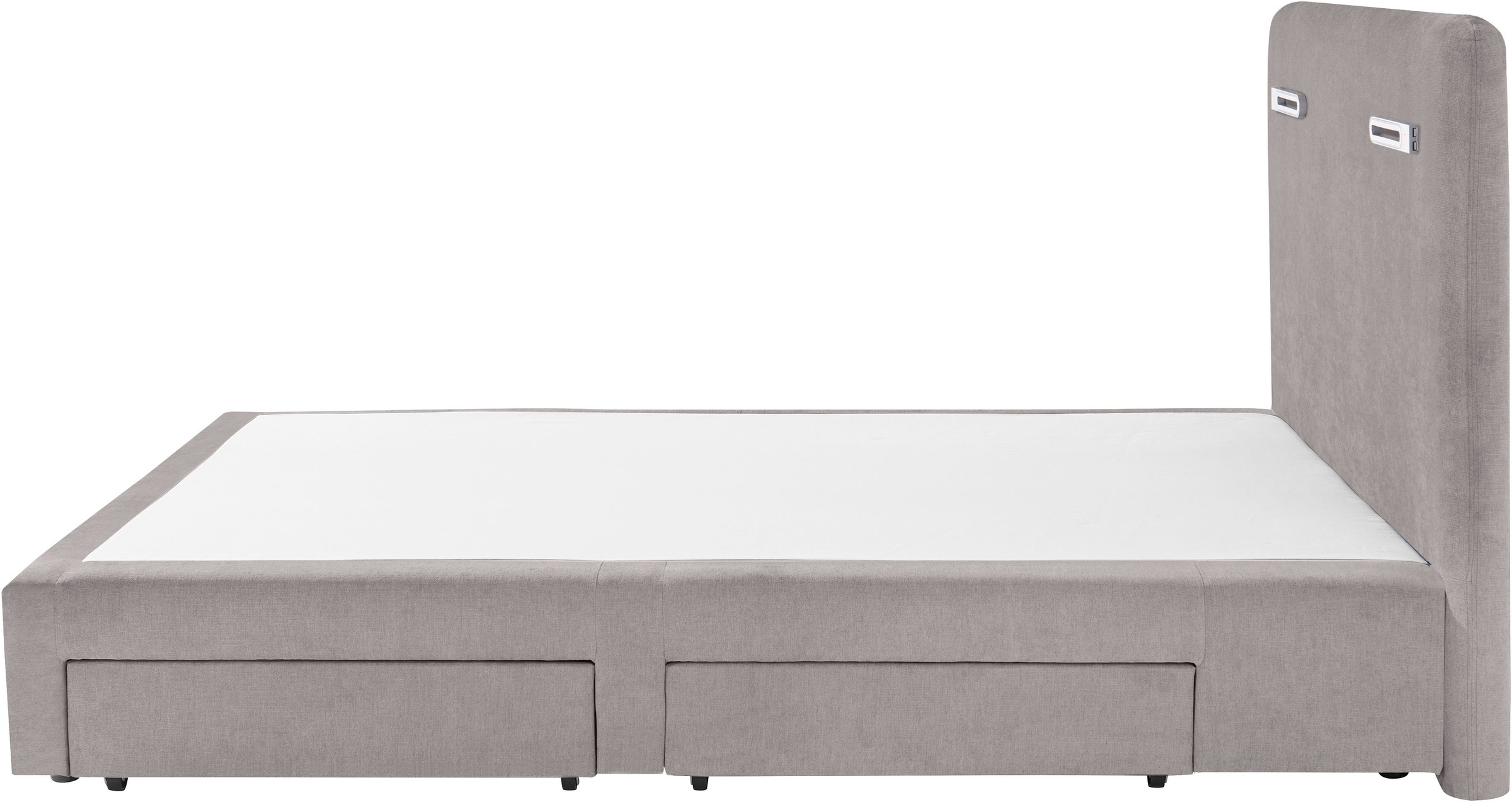 Home affaire Boxbett »Luan« Schubkästen, LED-Beleuchtung und Topper, in Breite 120 cm und 180 cm