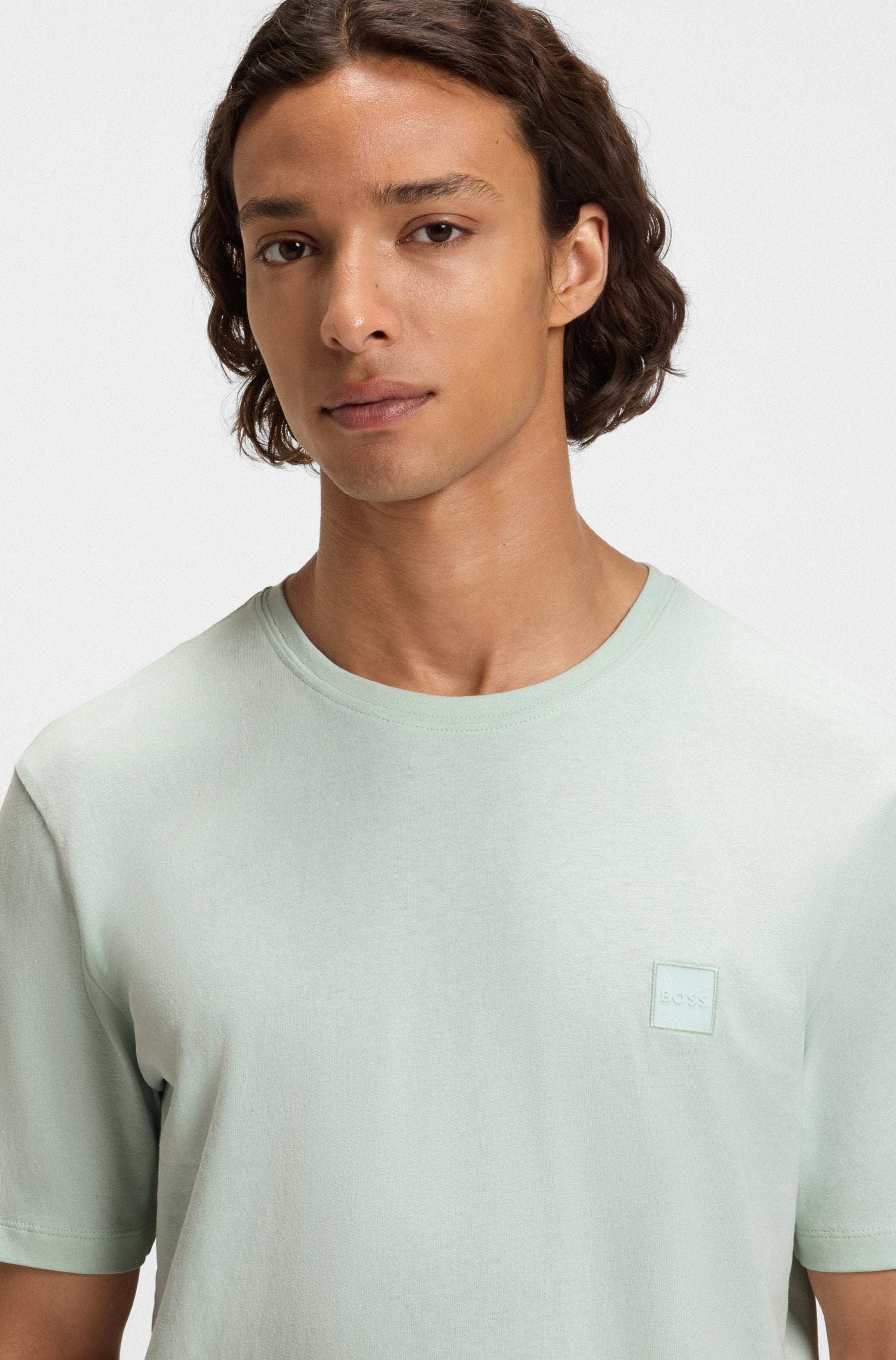 BOSS ORANGE T-shirt »Tales« mit BOSS Stickerei auf der Brust