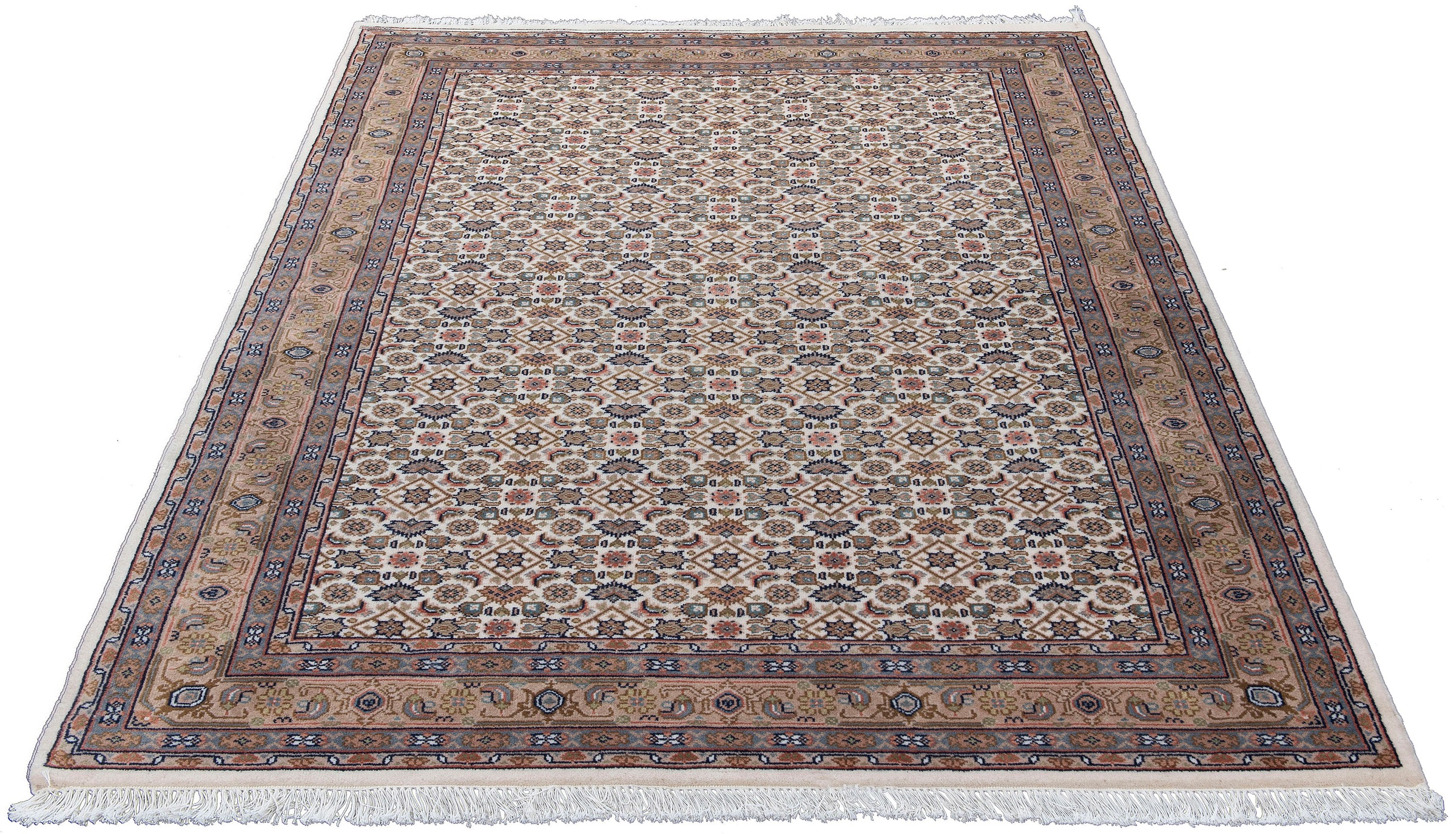 Image of Home affaire Orientteppich »Kiara«, rechteckig, 12 mm Höhe, handgeknüpft, mit Fransen, ideal im Wohnzimmer & Schlafzimmer bei Ackermann Versand Schweiz