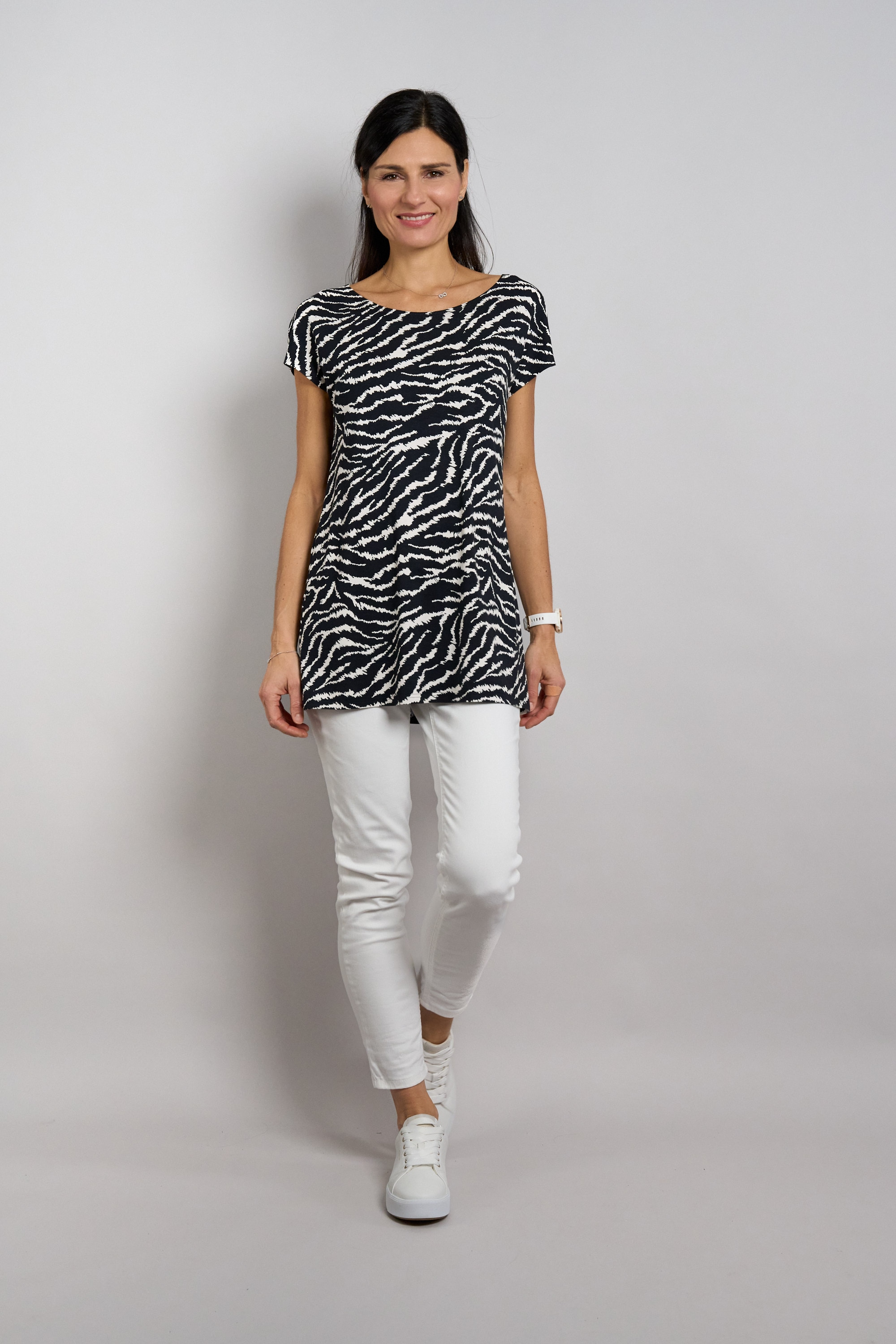 Seidel Moden T-shirt long »Otto exclusiv« avec imprimé animal/en viscose - MADE IN GERMANY