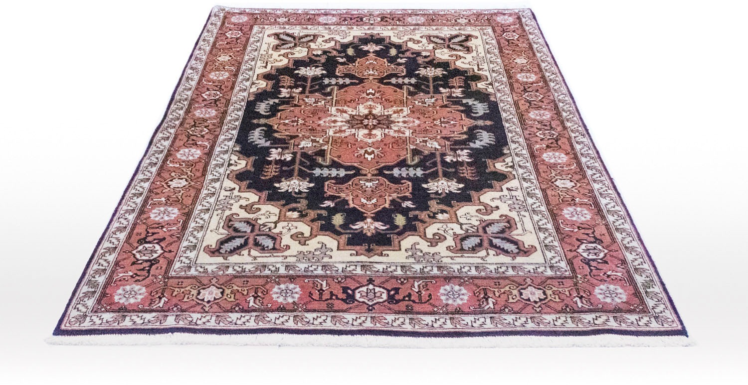 Image of morgenland Wollteppich »Ardebil Medaillon Blu scuro 212 x 140 cm«, rechteckig, 0,9 mm Höhe, Unikat mit Zertifikat bei Ackermann Versand Schweiz