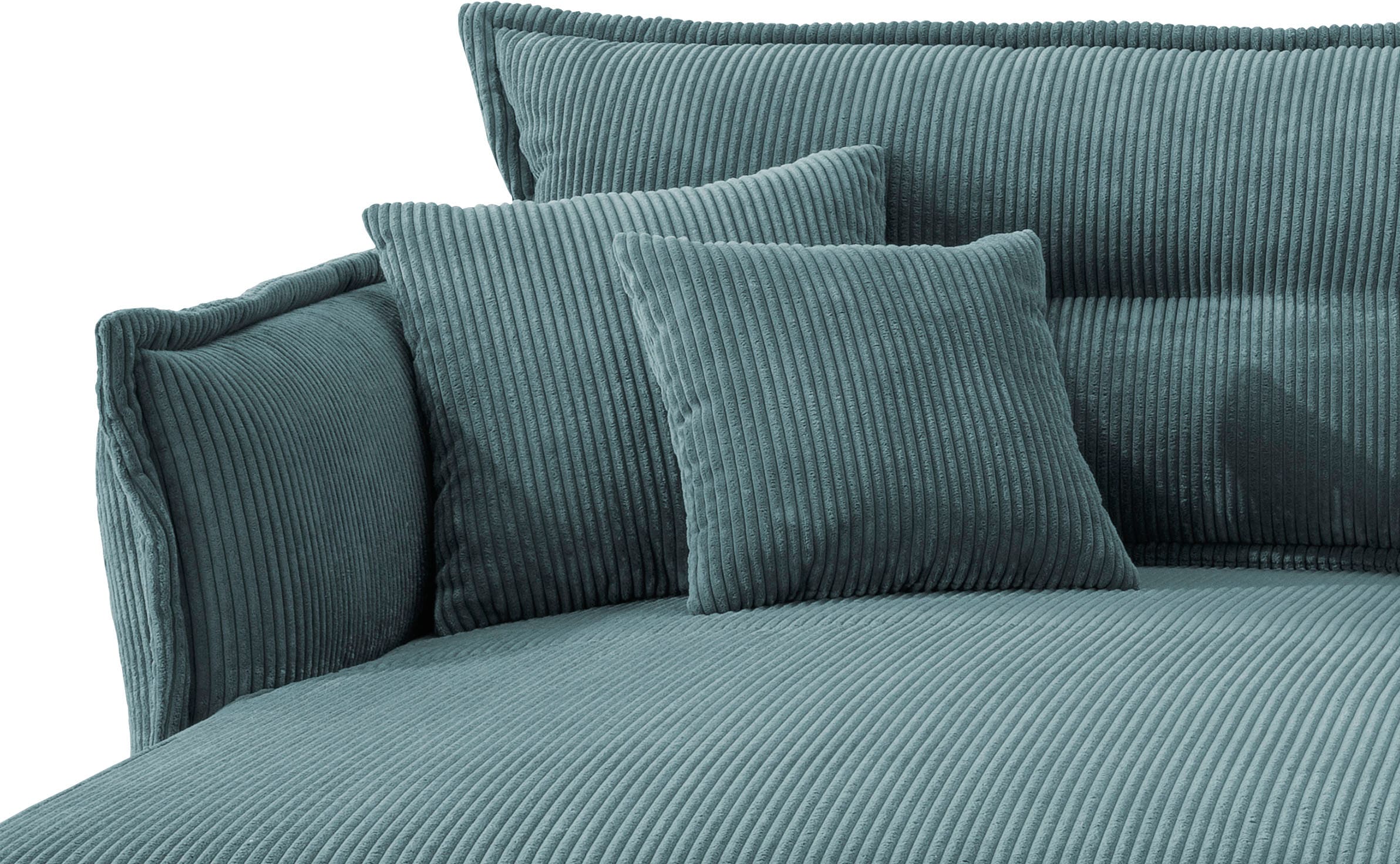 Home affaire Canapé d'angle »Lazio modern und bequem, schmale Armlehnen, tolle Detailverarbeitung« zwei verschiedene Fussfarben wählbar