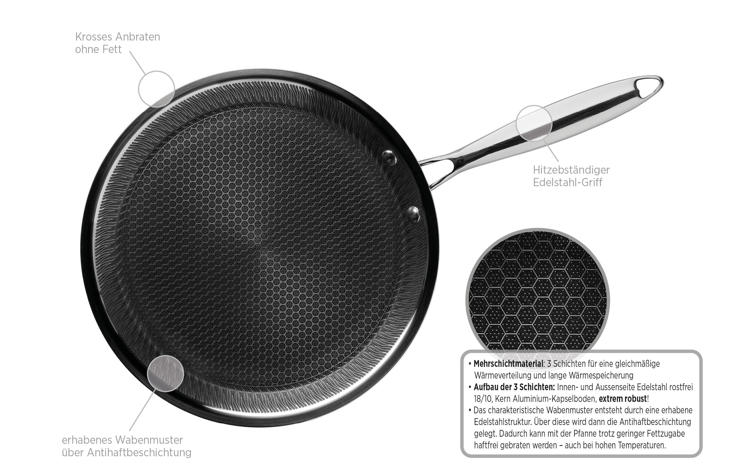 MÄSER Crêpière »Mäser HESTIA 28 cm« Edelstahl 18/10 1 pièces tlg.
