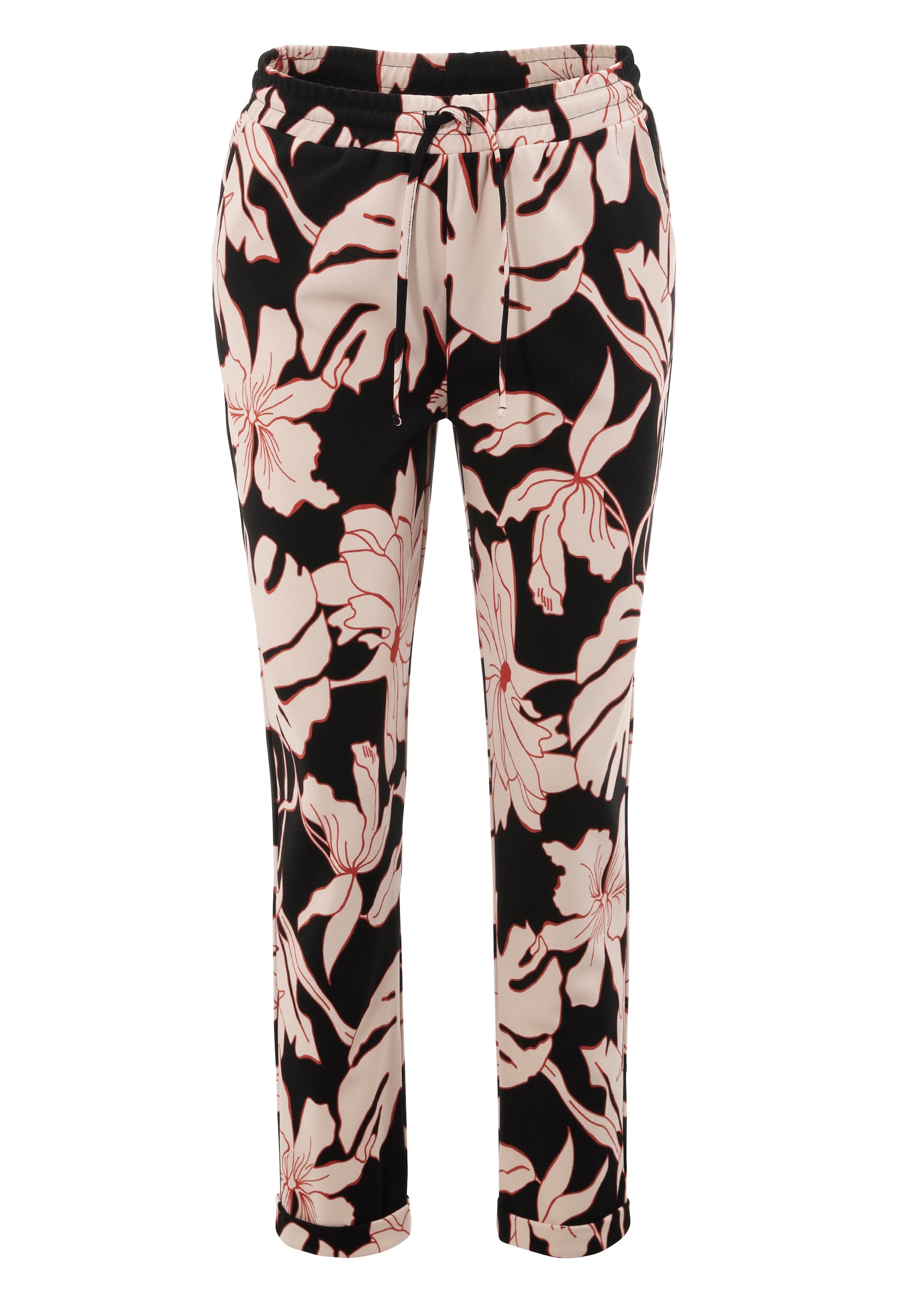 Aniston SELECTED Schlupfhose, mit grossflächigem und abstraktem Blumenmuster
