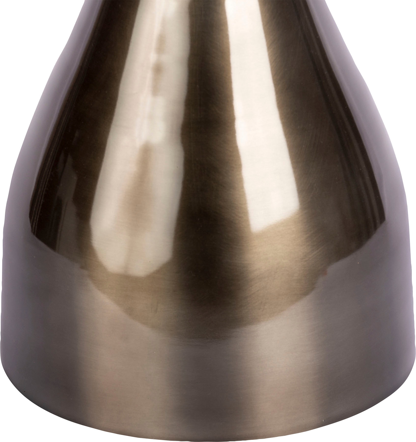 Kayoom Beistelltisch »Assane 125, Edles Design in Goldfarben beziehungsweise Schwarz«, (1 St.), Metallgestell in Tropfenform, runde Ablagefläche, extravagant