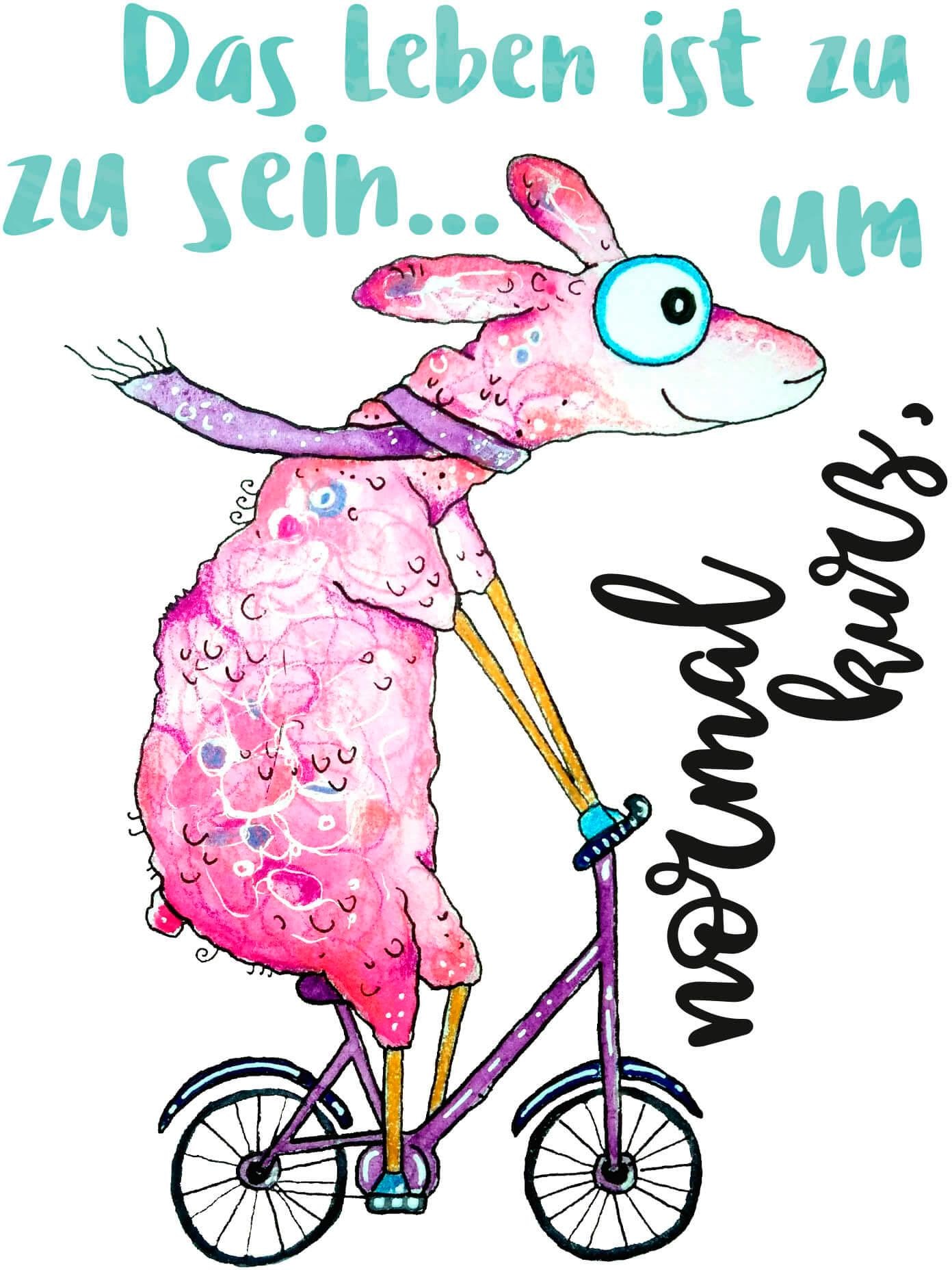 Image of Wall-Art Wandtattoo »Das Leben ist zu kurz, um normal zu sein...« bei Ackermann Versand Schweiz