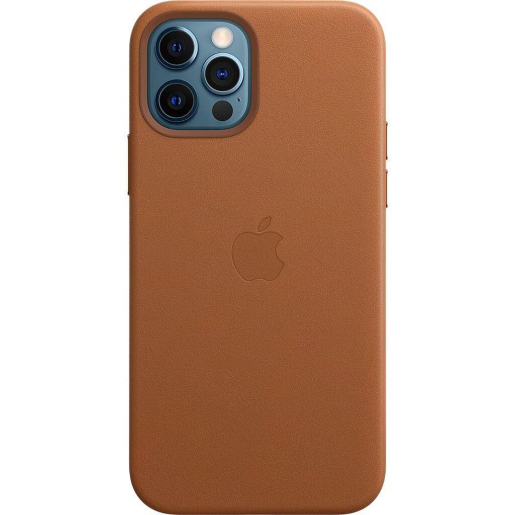 Apple Smartphone-Hülle »Apple iPhone 12/12 Pro Leder Case Mag Brown«, iPhone 12-iPhone 12 Pro, 15,5 cm (6,1 Zoll)