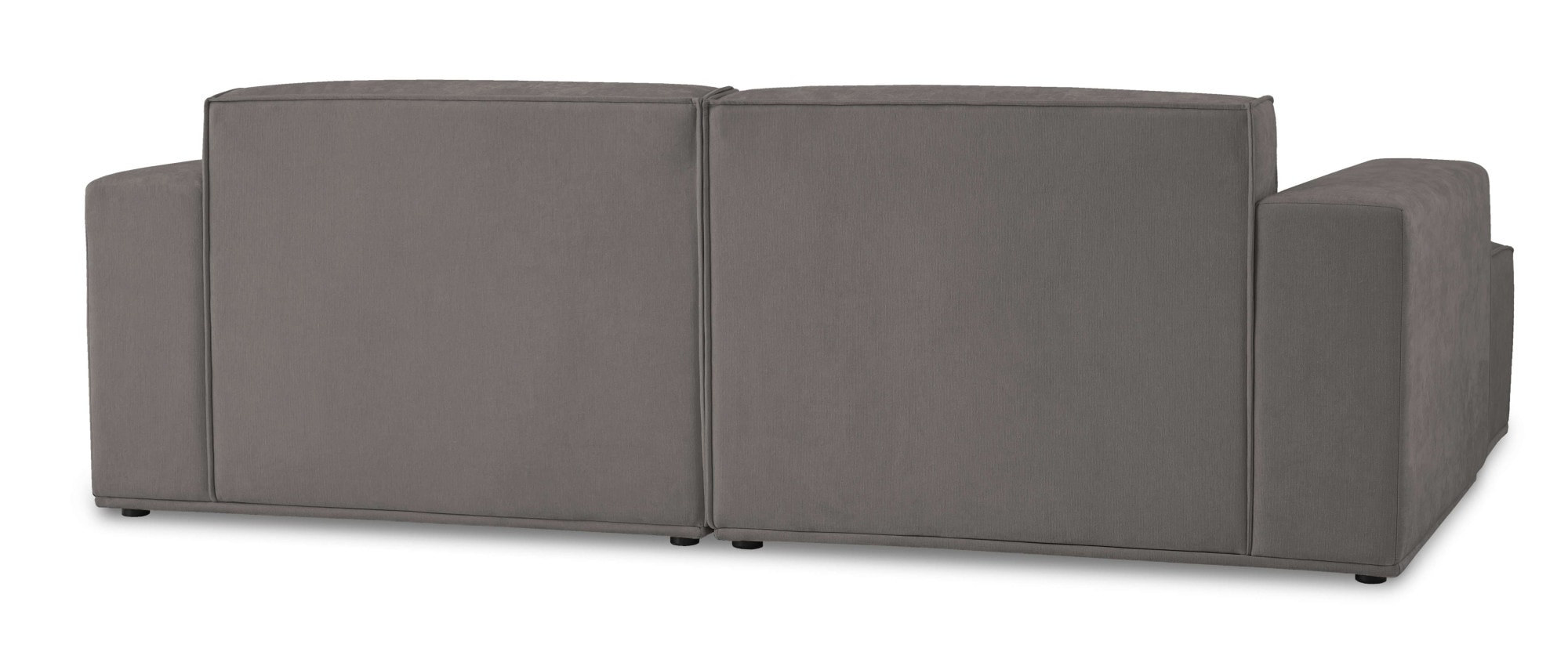 Home affaire Ecksofa »Avelin, 228 cm, L-Form, Chenille, Struktur-Boucle« mit Wellenunterfederung, Kedernaht, bodentief, Skandi-Design