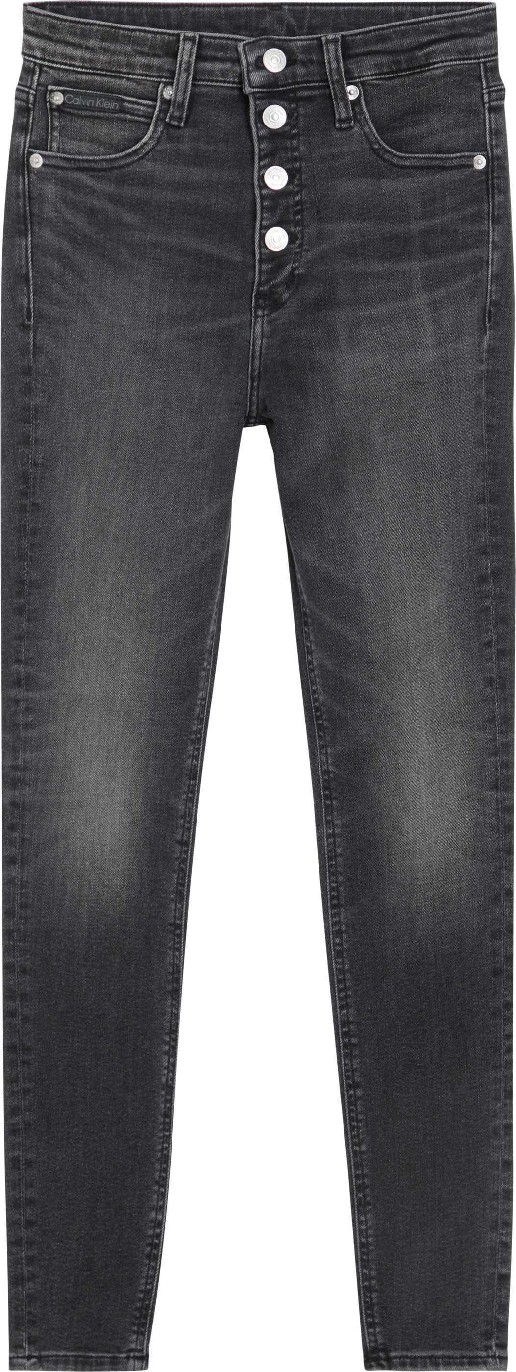 Calvin Klein Jeans Skinny-fit-Jeans »HIGH RISE SUPER SKINNY ANKLE«, in dunkelgrauer Waschung