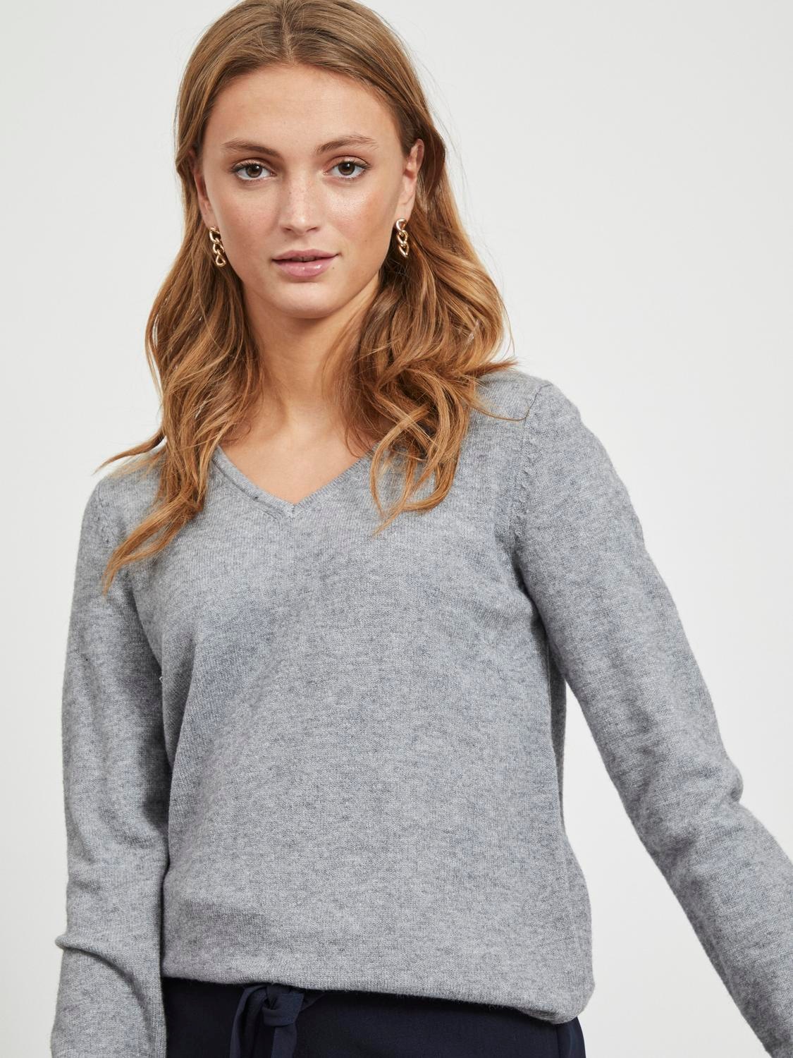 Vila V-Ausschnitt-Pullover »VIRIL V-NECK L/S KNIT TOP - NOOS«