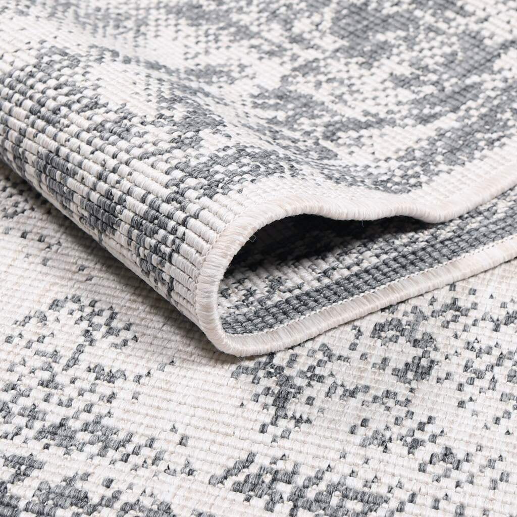 Carpet City Outdoorteppich »DUO RUG 5577« rechteckig 5 mm Höhe Wendeteppich Wetterfest In- & Outdoor, Balkon, Terrasse, Wohnzimmer