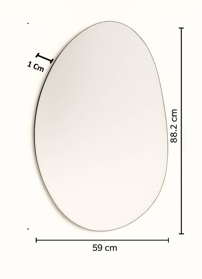 s.Oliver Miroir mural »Lucee« ovalförmig, ca. 88,5x59cm, mattierter dezenter Rahmen