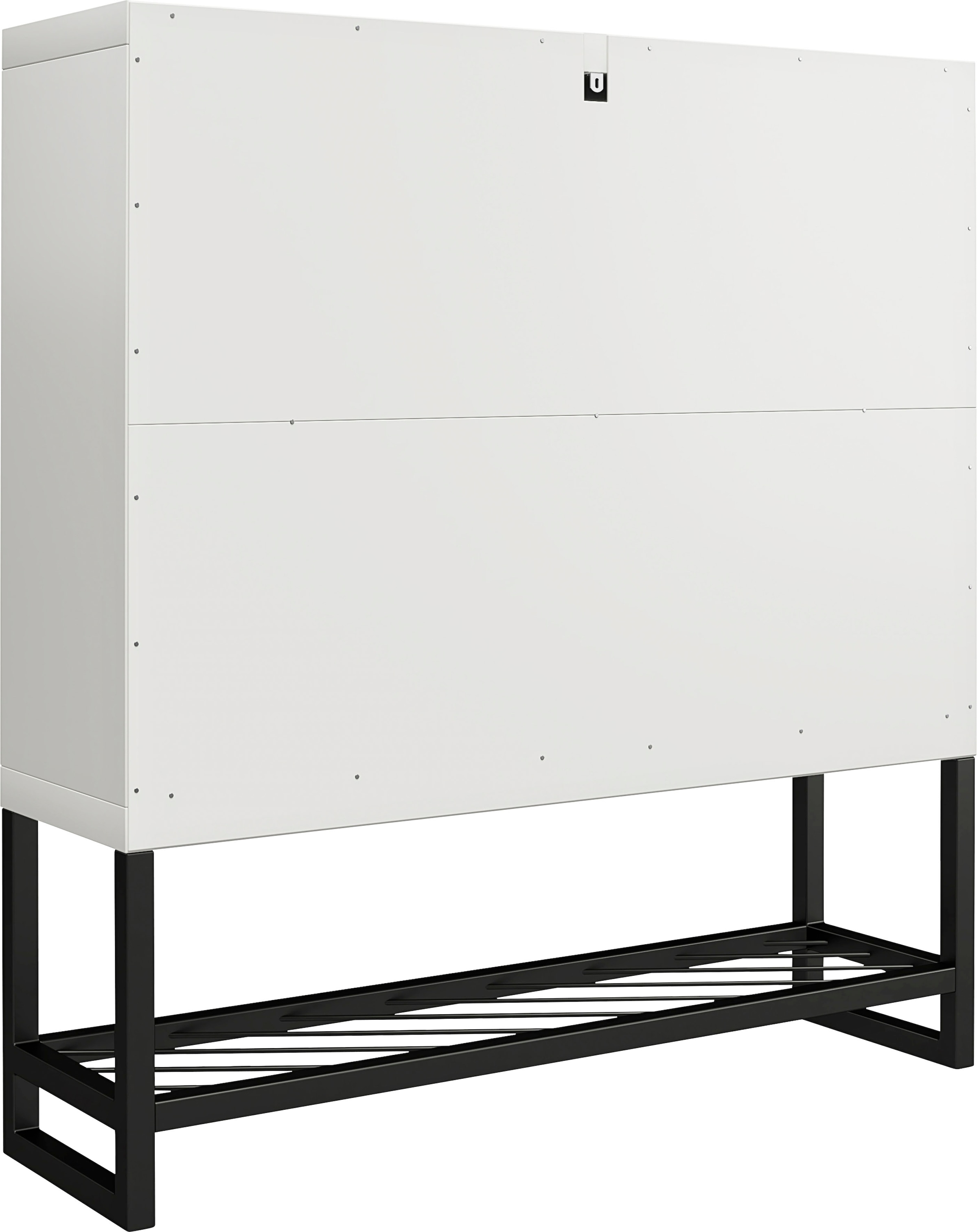 CosmoLiving by Cosmopolitan Schuhschrank »Brielle«, (1 St.), mit 2 Klappen, 4-5 Paar Schuhe pro Klappe, Breite 90 cm, Höhe 110 cm
