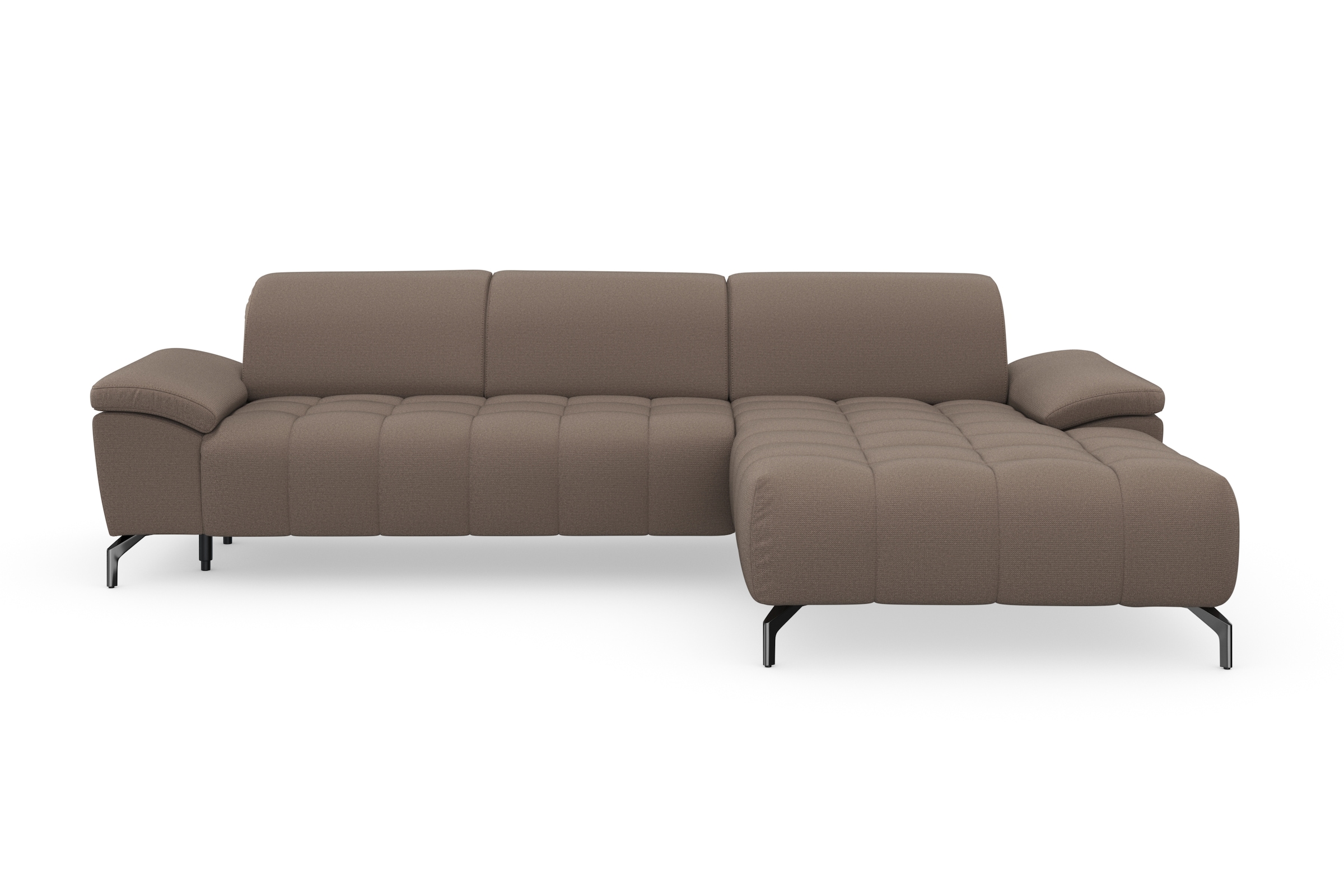 sit&more Ecksofa »Cool L-Form«, wahlweise mit Kopfteilverstellung und Vorziehsitz, motorisch