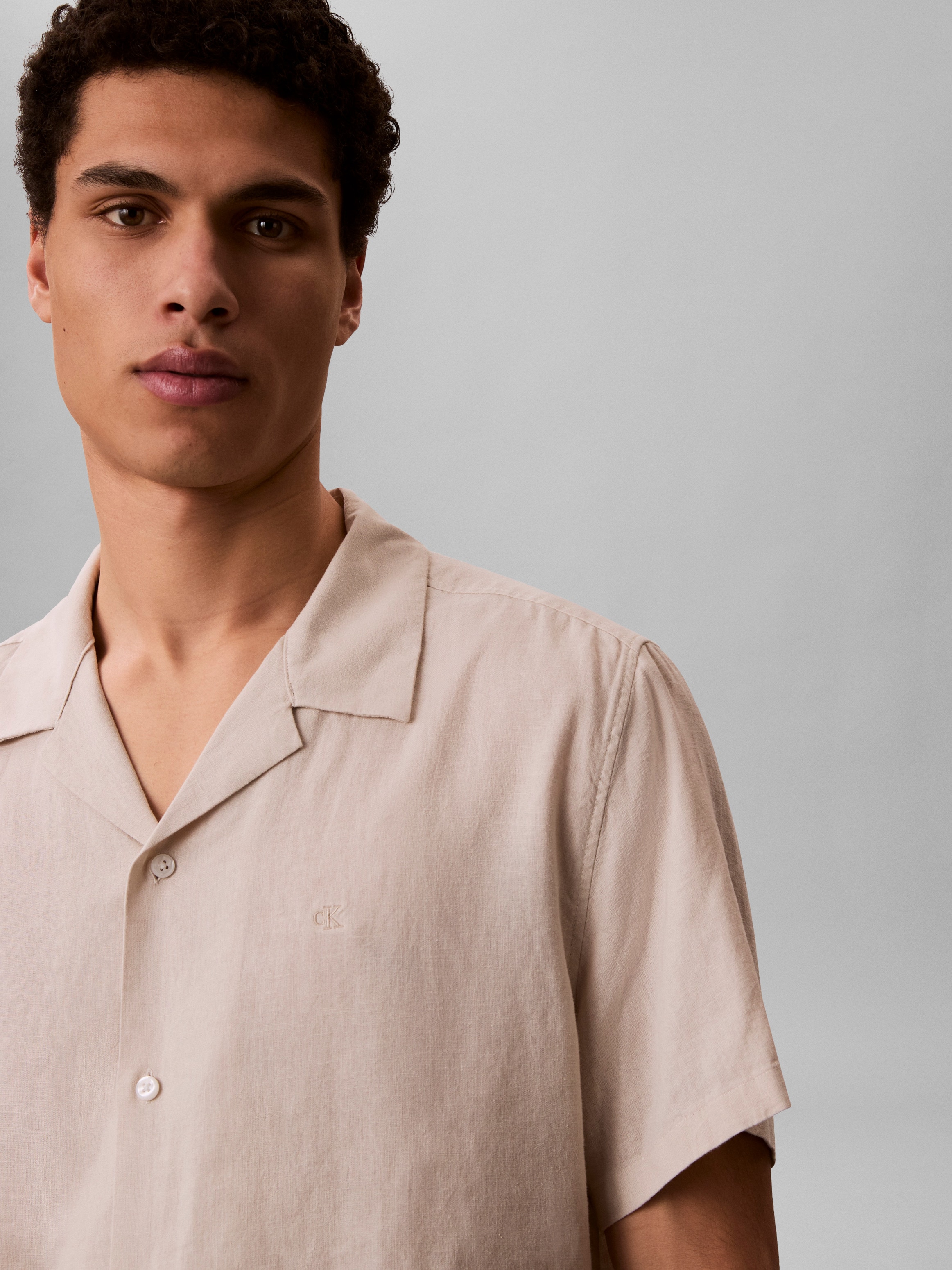 Calvin Klein Chemise en lin »LINEN CLASSIC« coupe régulière, mélange lin-viscose