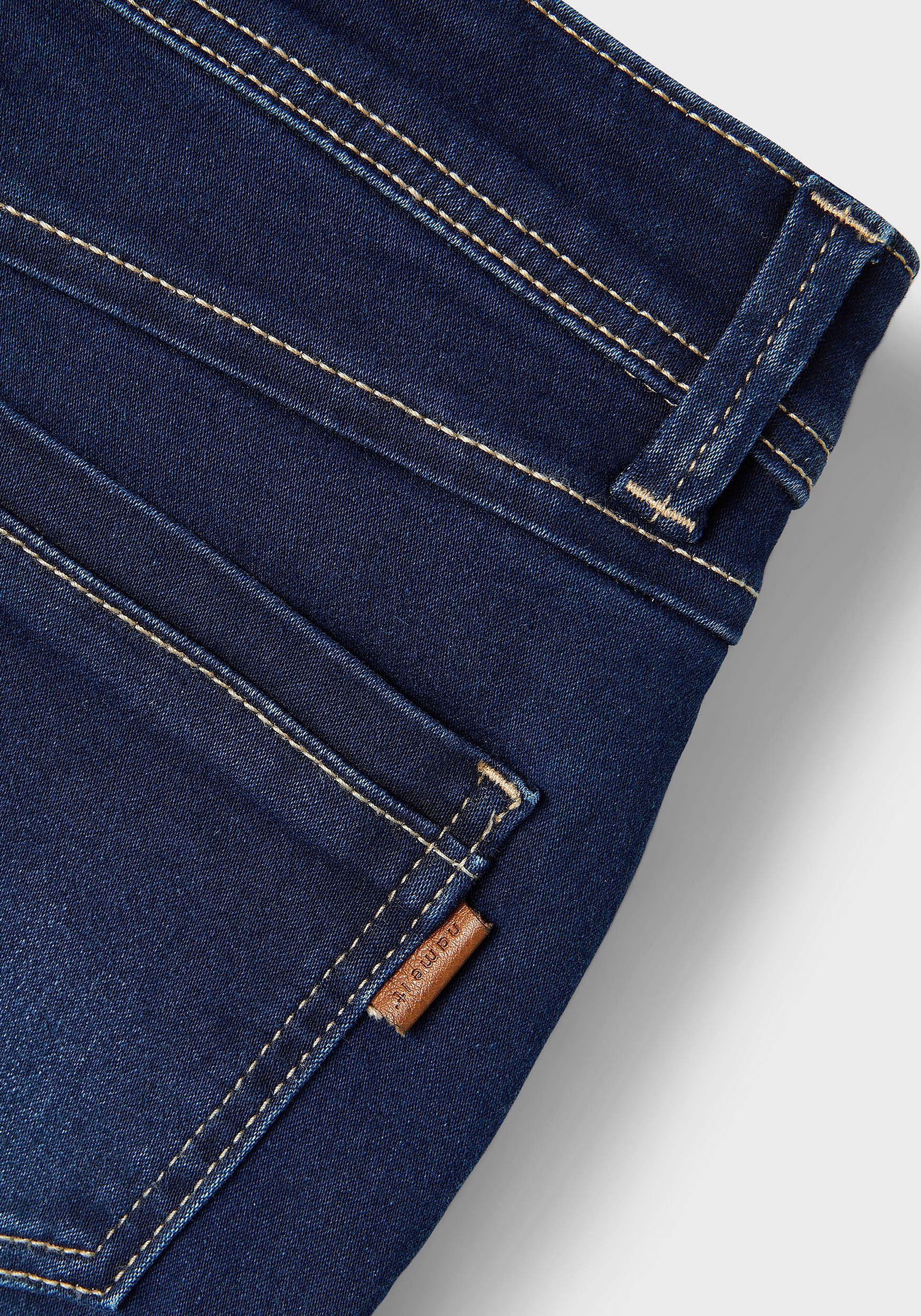 Name It Jeans stretch »NKMSILAS für Jungen mit verstellbarem Bund und schlanker Form« slim fit, Denim, Abriebeffekte, angesetztes Bündchen