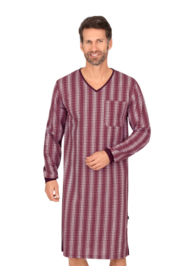 Image of Trigema Langarmhemd, im Streifenkaro-Look für Männer bei Ackermann Versand Schweiz