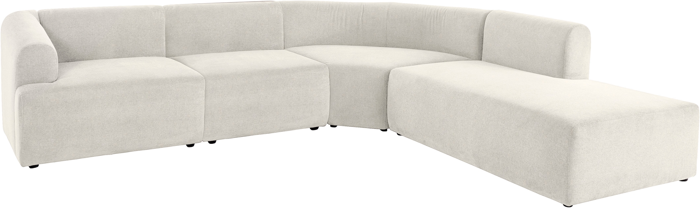 LeGer Home by Lena Gercke Ecksofa »LYZA L-Form links/rechts, Modularsofa "XL", Masse B/T/H: 287/267/74 cm« aus 4 Modulen, zusammen oder einzeln stellbar