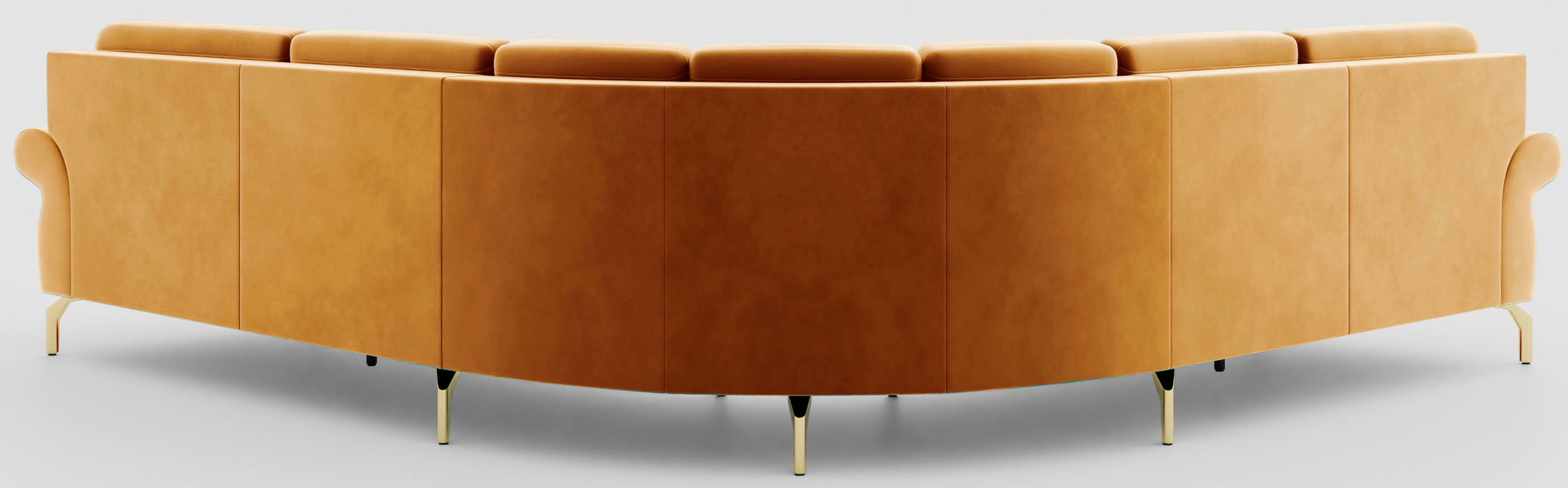 sit&more Ecksofa »Orient 1 L-Form«, inkl. 4 Zierkissen mit Strass-Stein, goldfarbene Metallfüsse