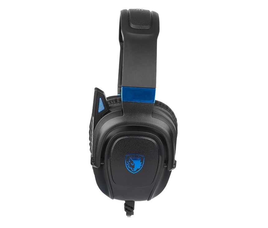 Sades Gaming-Headset »Zpower SA-732 Gaming Headset, schwarz/blau, USB, kabelgebunden«, Stereo, Over Ear, PC, PST, XBox, Nintendo Switch, VR, Phone