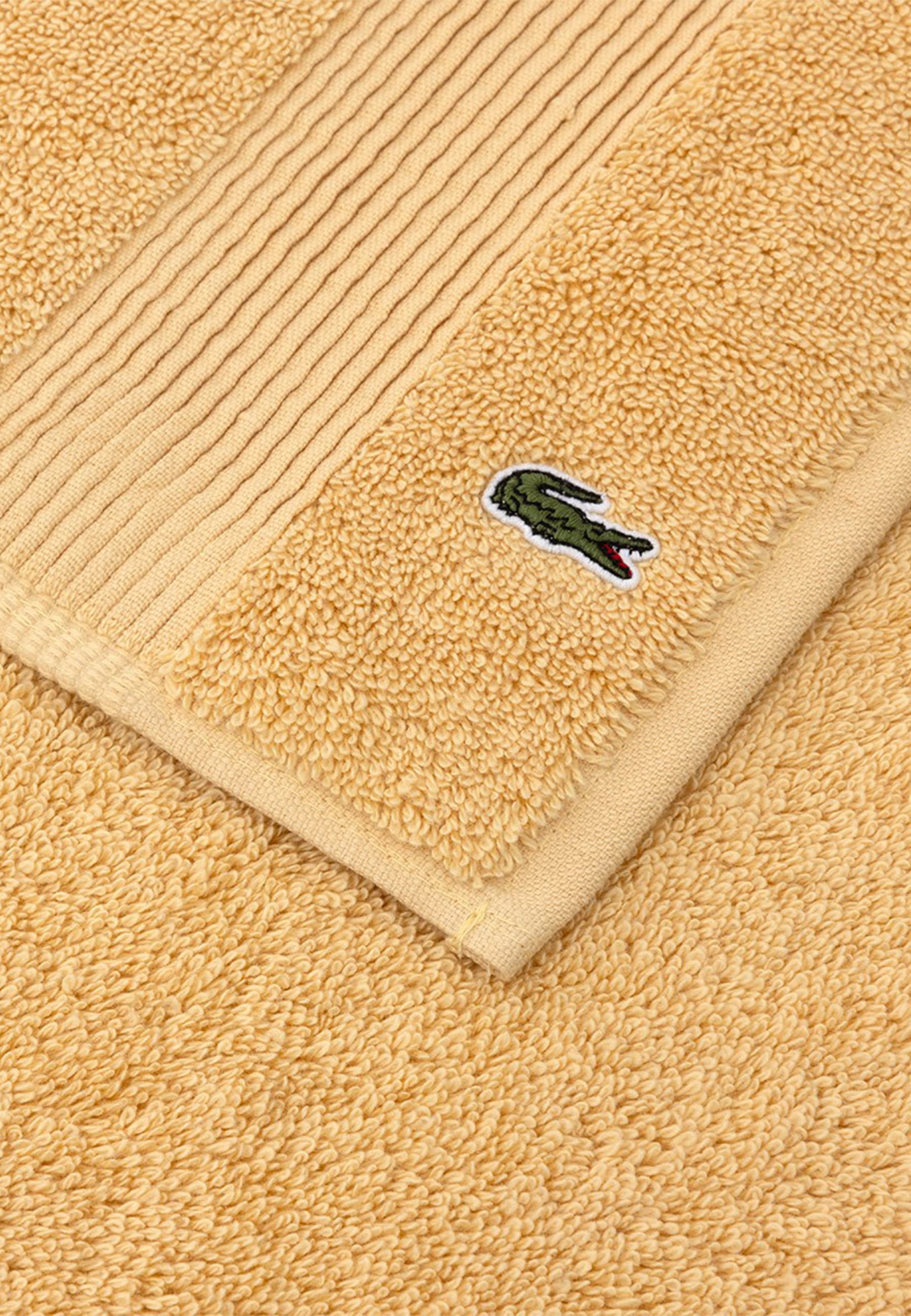 Lacoste Drap de douche »LLECROCO« avec applications d'étiquettes